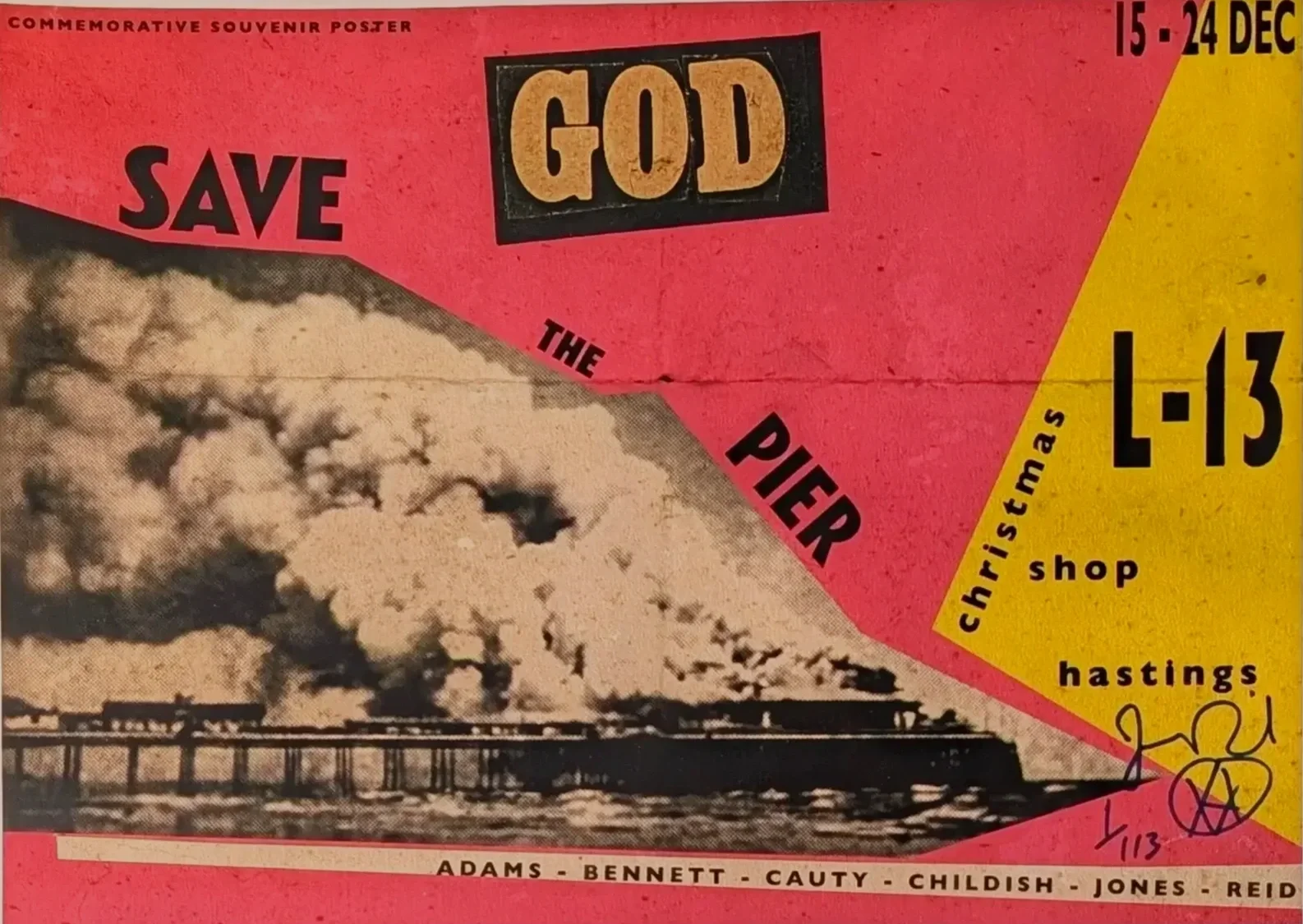 souviner giclee hand signed limited edition 1 of 113 with shamanic glyph drawing its only paper