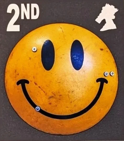 James Cauty 200th Peterloo Smiley Riot Shield 2nd Black