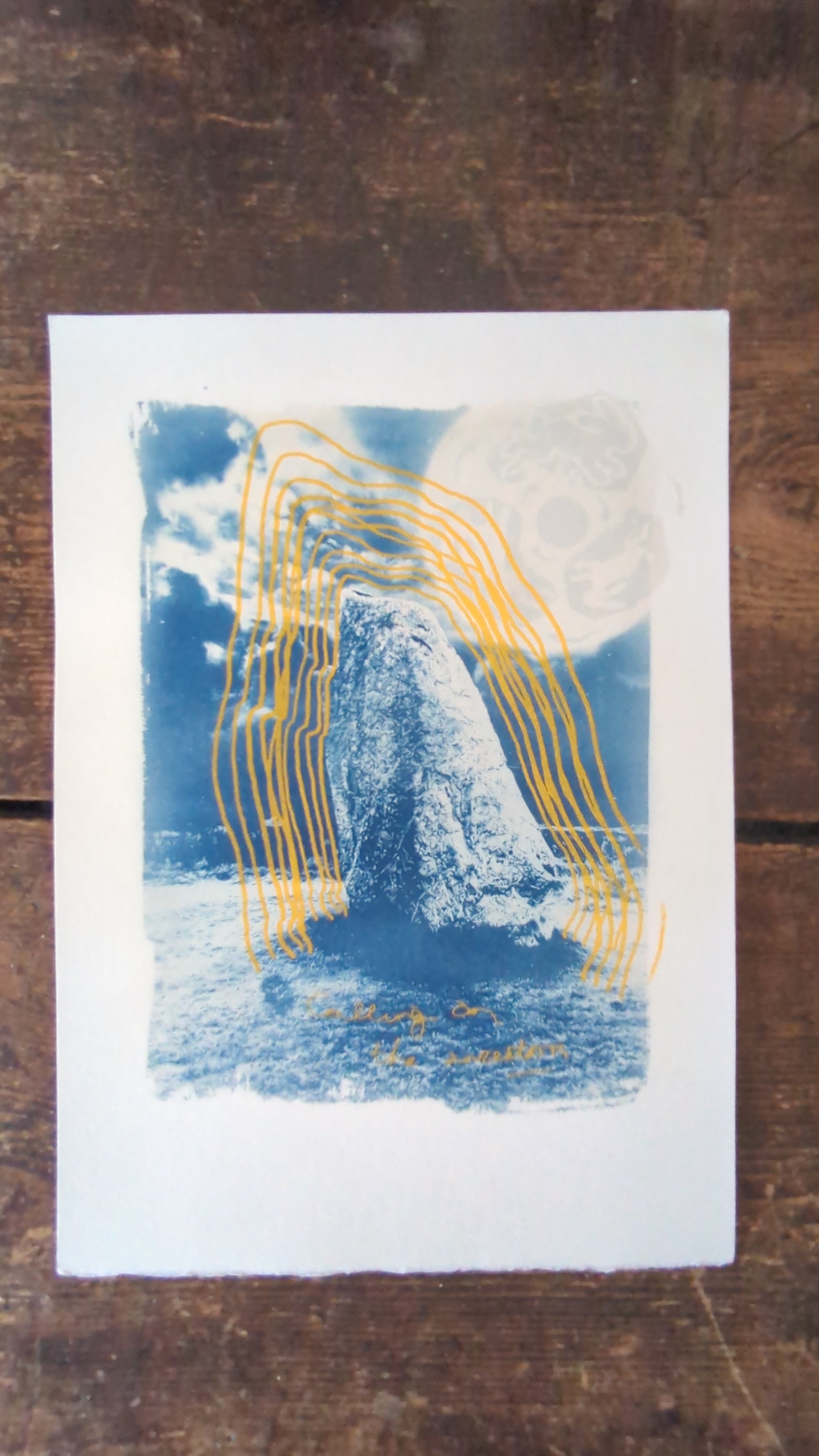 jamie reid & foxtrot lightning hand finished print plus