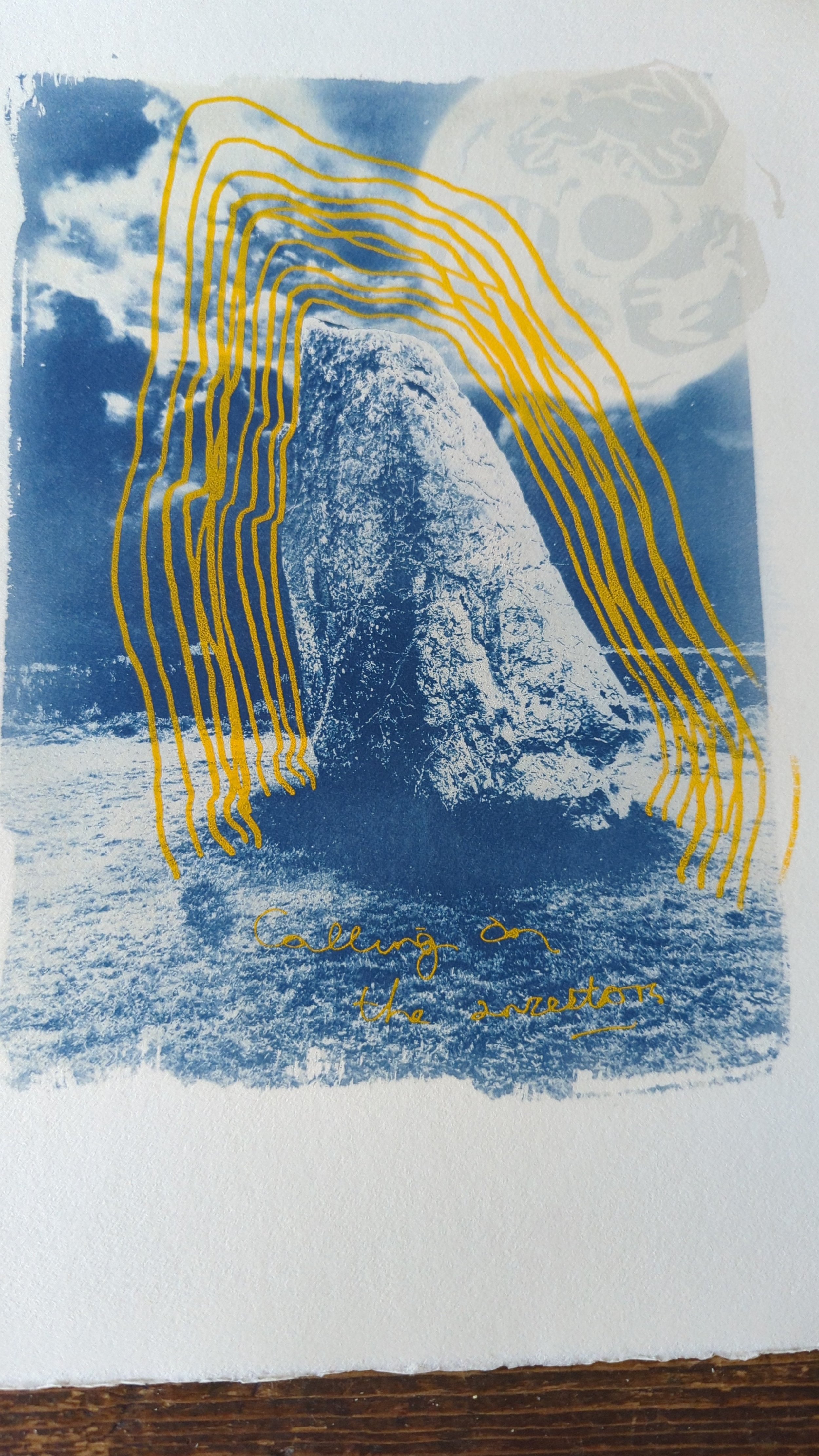 jamie reid & foxtrot lightning hand finished print plus