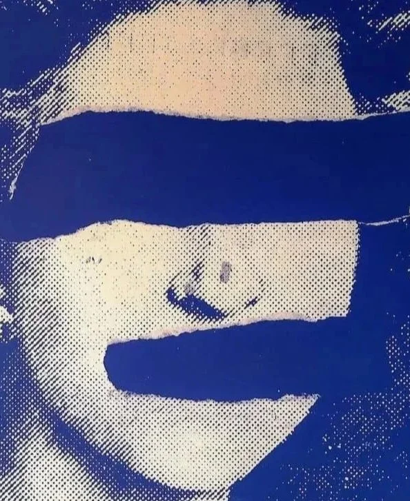 Closer shot print by Jamie Reid Blind Queen