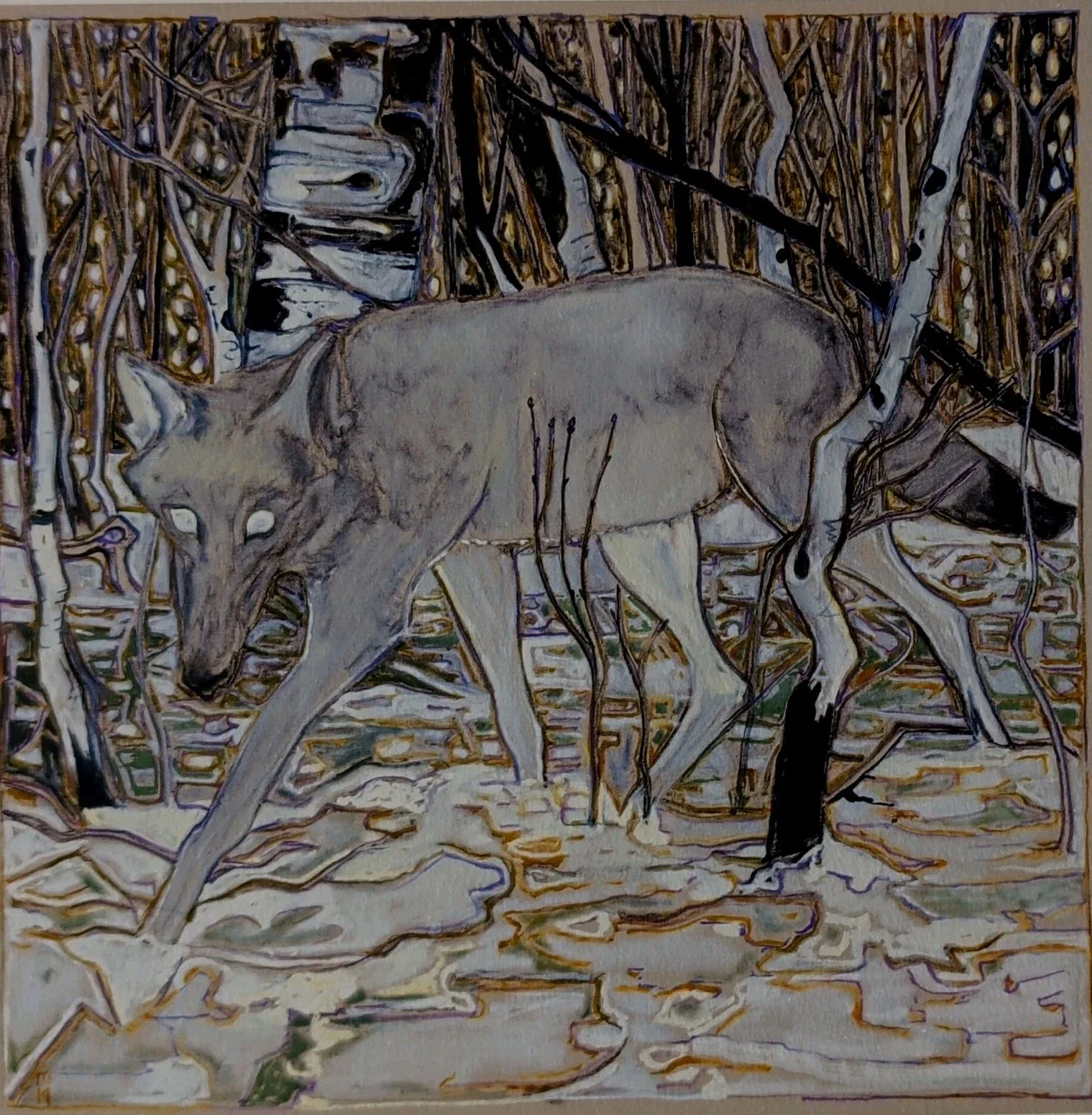 closeup wolves artwork billy chilidish.webp