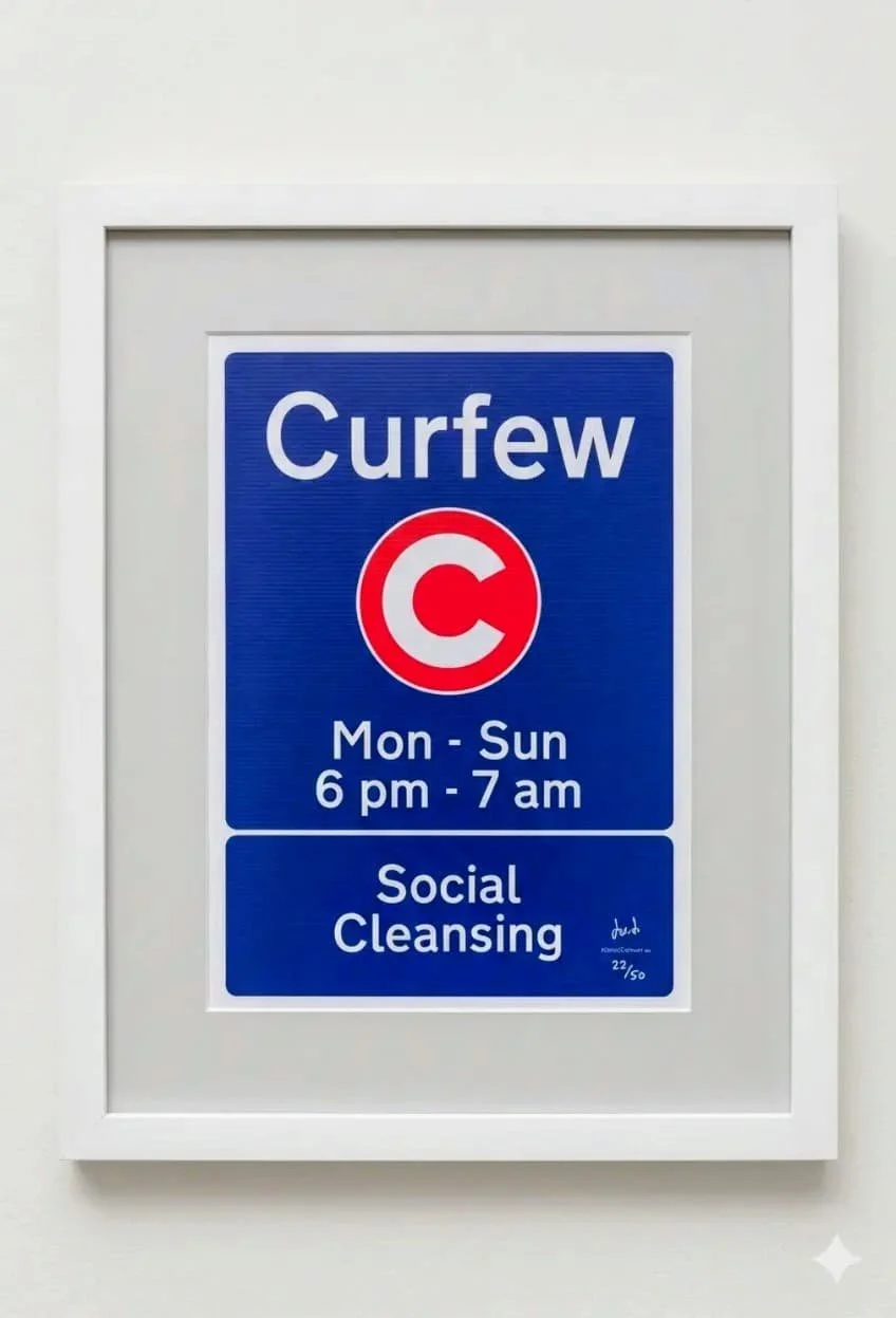 Full image in mock white frame