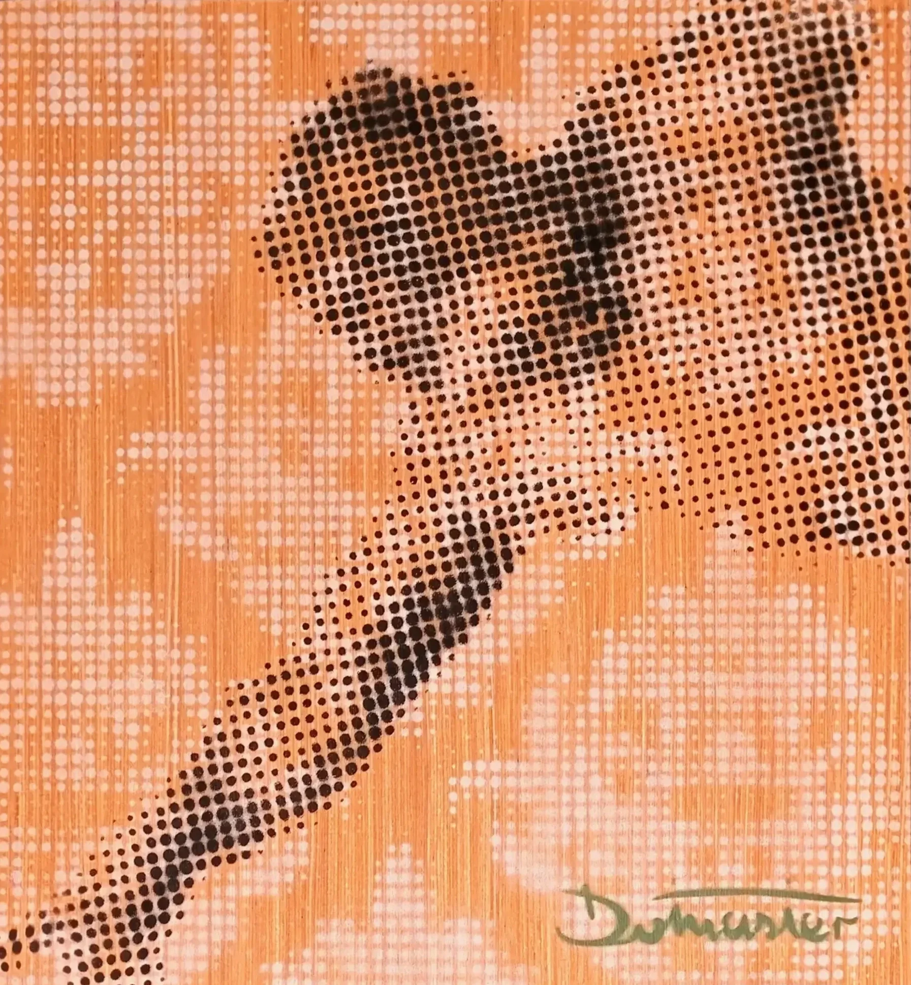 dotmasters hand signed painting finger of god its only paper