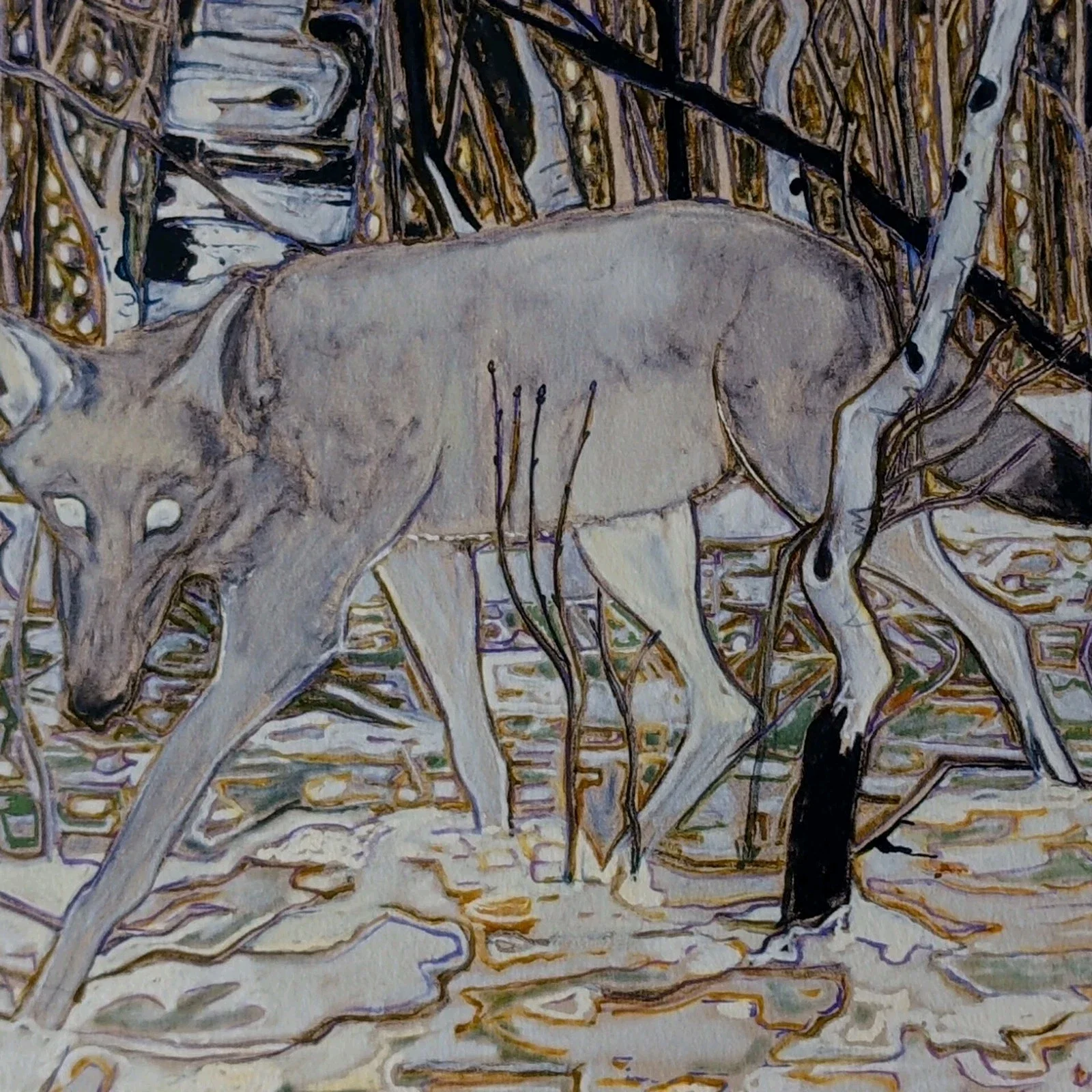 south korea exhibition wolves billy childish.webp