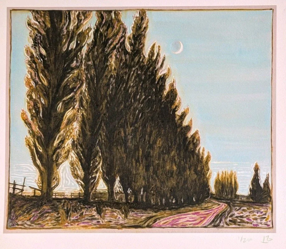 Closer look at the popular trees and moon lite landscape