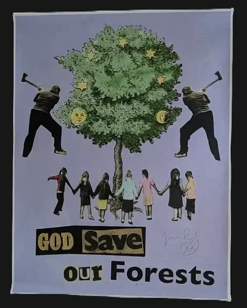 Full image another shot of this protest piece by Jamie Reid its only paper