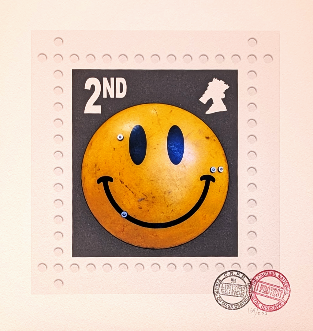 2nd class smiley black colorway acid house its only paper