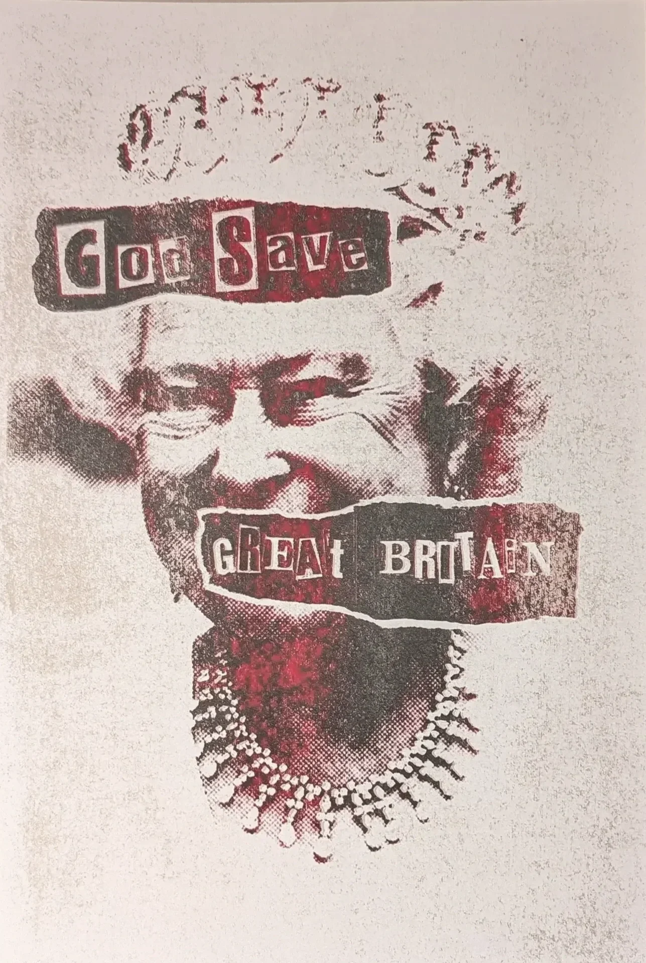 serigraph hand signed by jamie reid limited edition its only paper