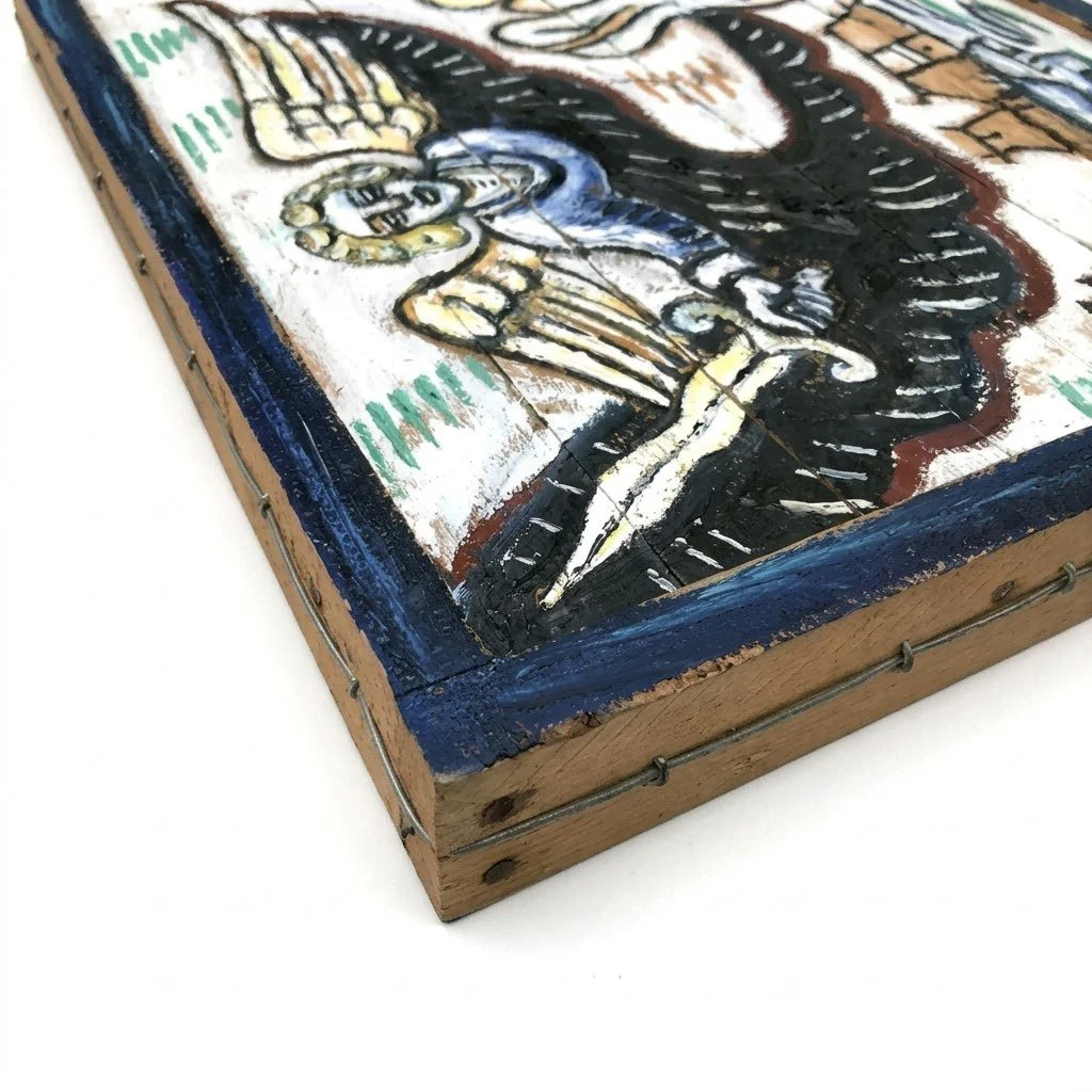 billy childish 2004 wire framed painting.jpg