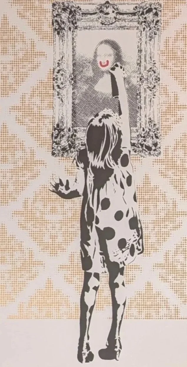 hand signed serigraph by the dotmasters its only paper