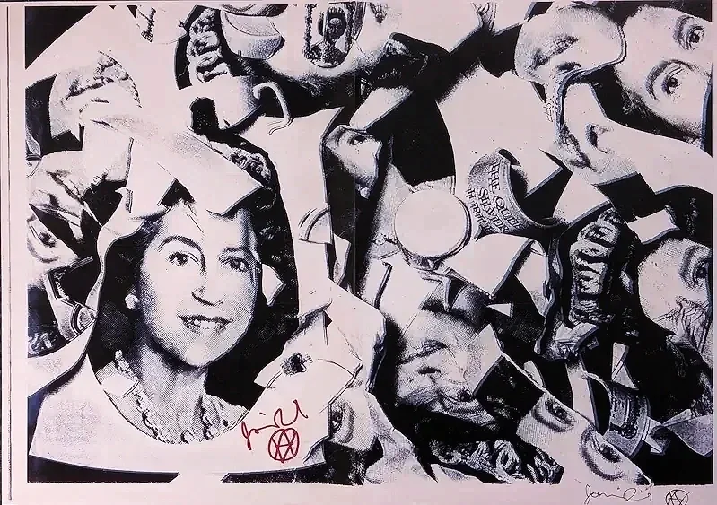 god save the queen gsqt fragments signed special prize print rogue materials its only paper