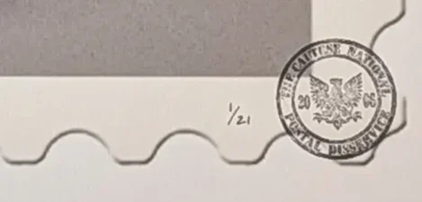 limited edition details 1 of 21 in pencil with CNPD L13 gallery stamps its only paper