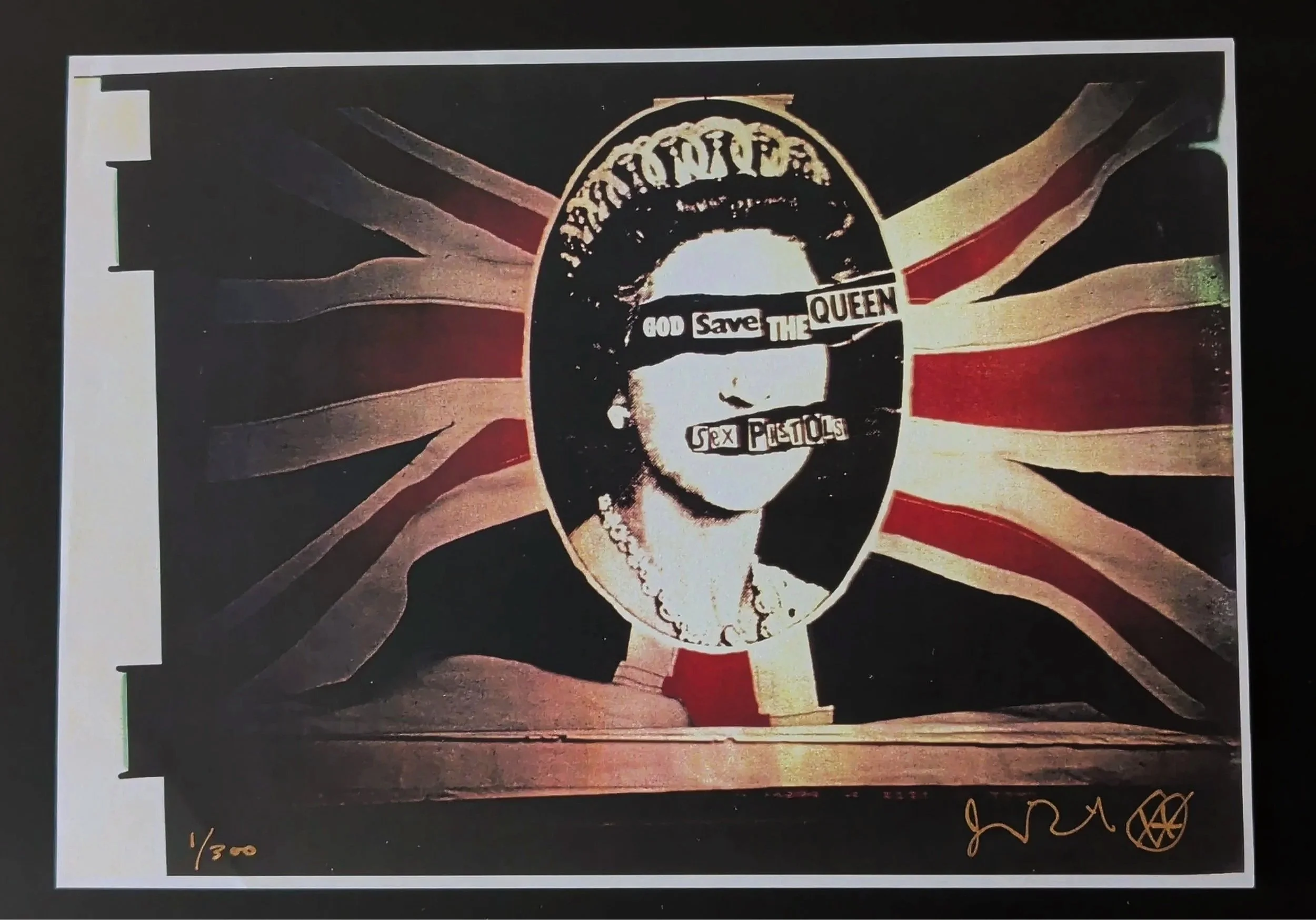 Hard to find nber one by the Sex Pistols artist Jamie Reid Cold cult classic.jpg