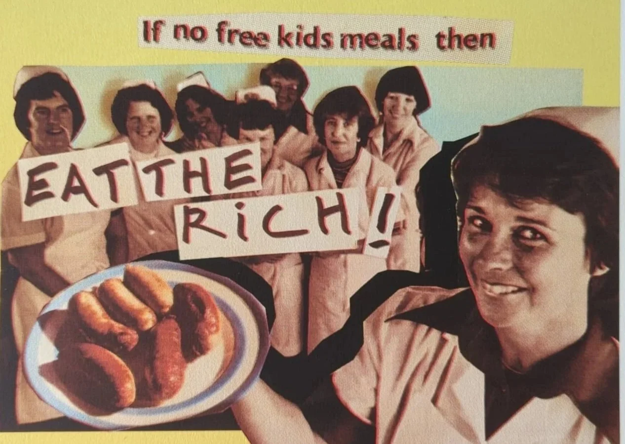 Jamie Reid eat the rich signed in pencil with glyph and edition number 23 of 100 rare Giclee published by the florrie liverpool.jpg