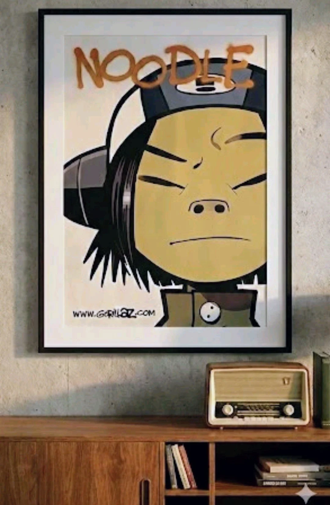 Jamie Hewlett Noodle radio helmet camo 2001 large format