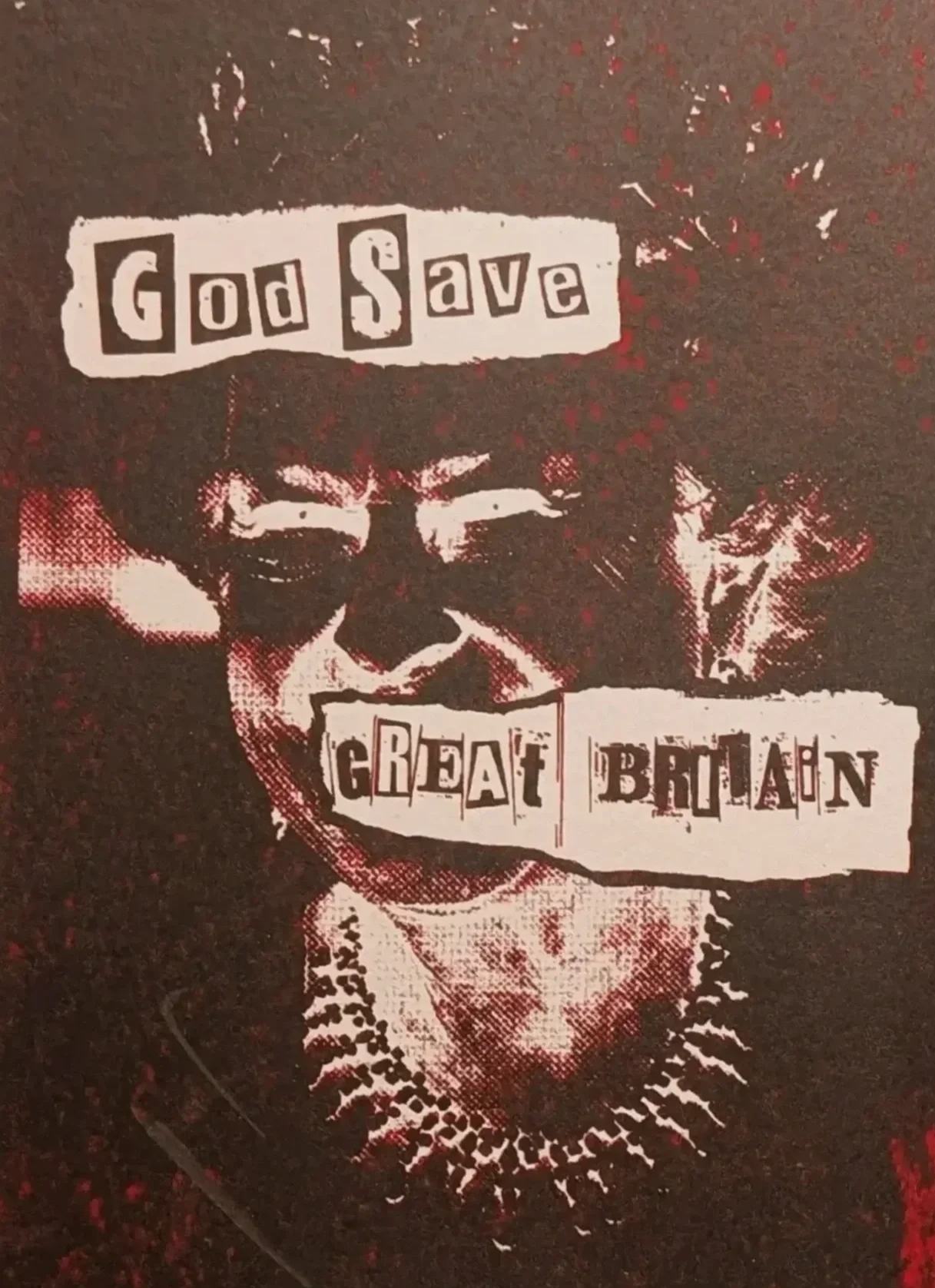 serigraph hand signed by jamie reid sex pistols punk legend its only paper