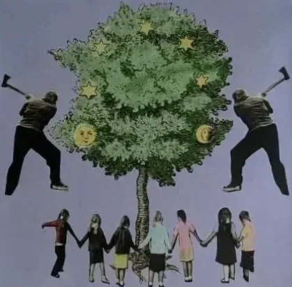 Jamie Reid God Save Our Forests Poster