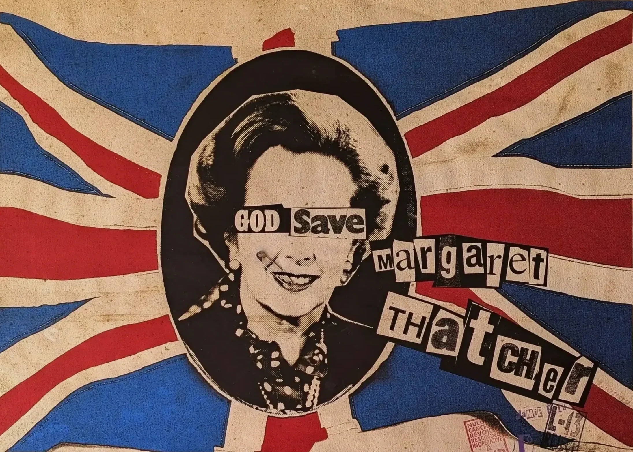 limited edition poster with real safety pin by jamie reid and billy childish its only paper