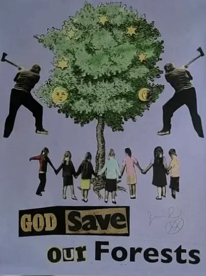 Large format print by Jamie Reid GSOF its only paper