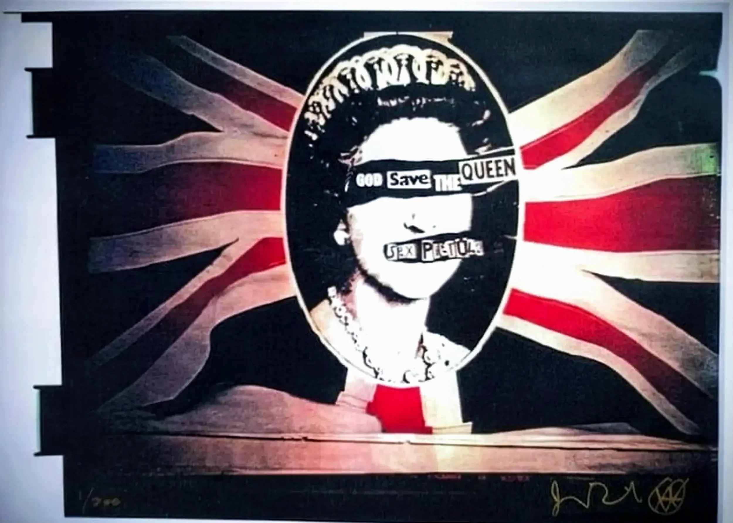Jamie Reid: God Save The Queen, Hand- Signed & Rarest Number 1/300
