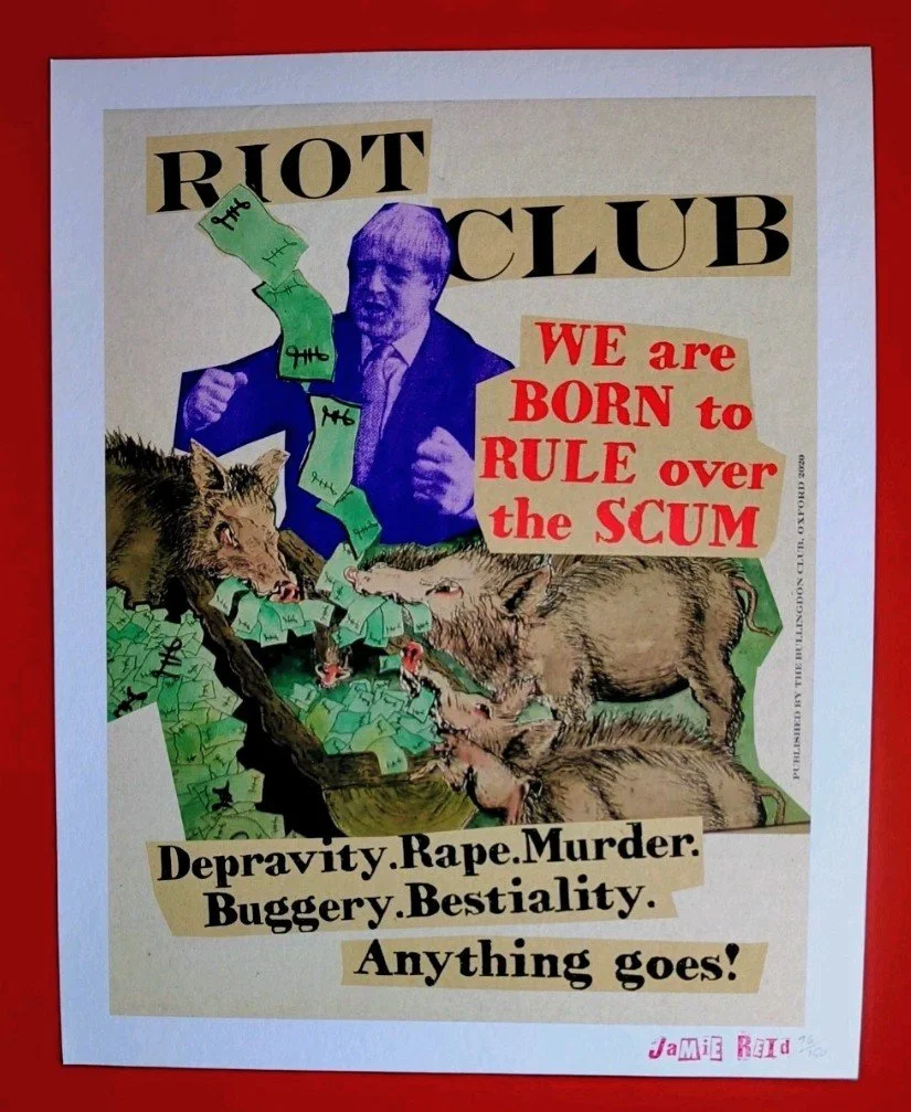 Jamie reid boris johns print