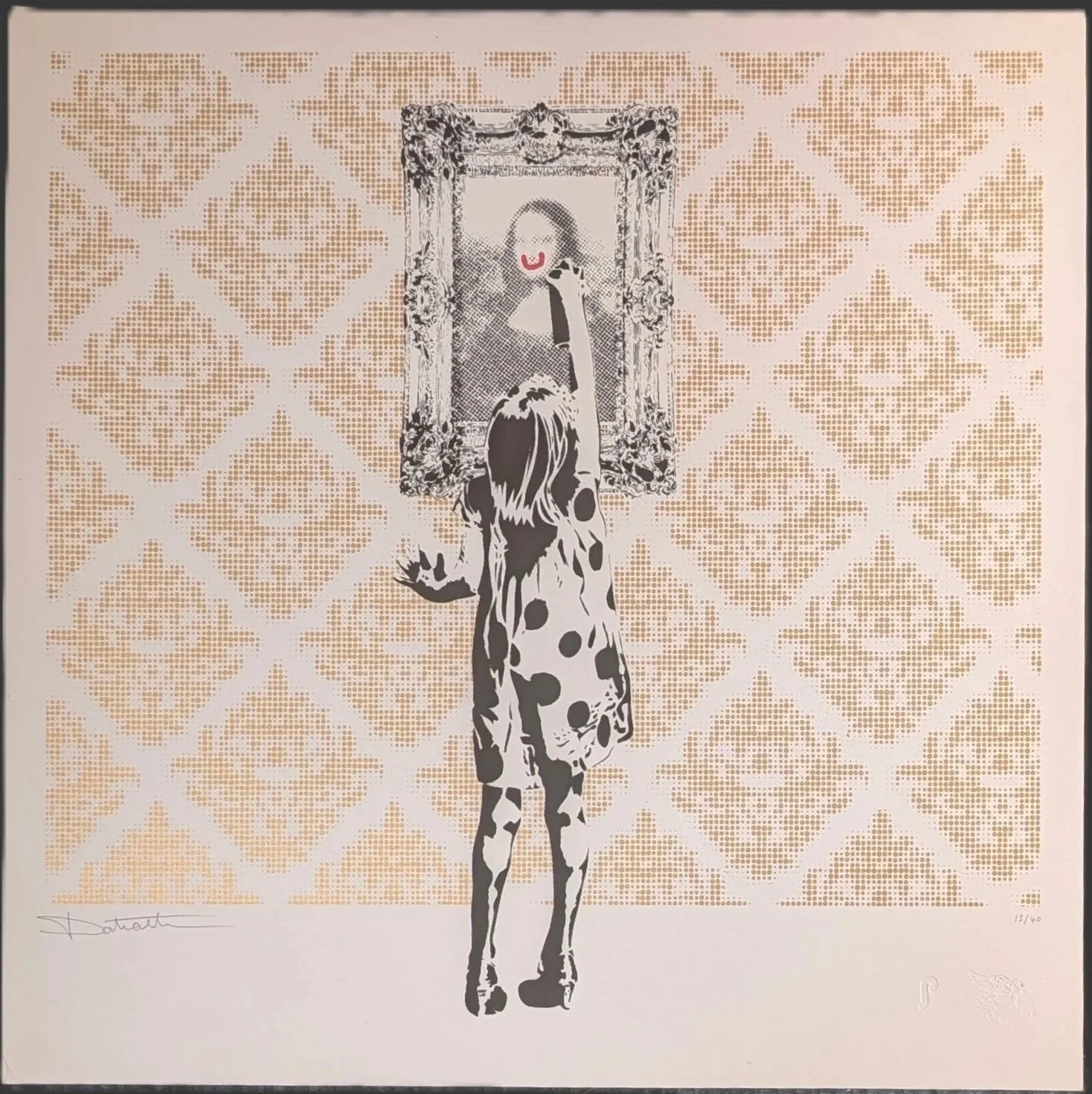 dotmasters indigo gets up hand signed screen print its only paper