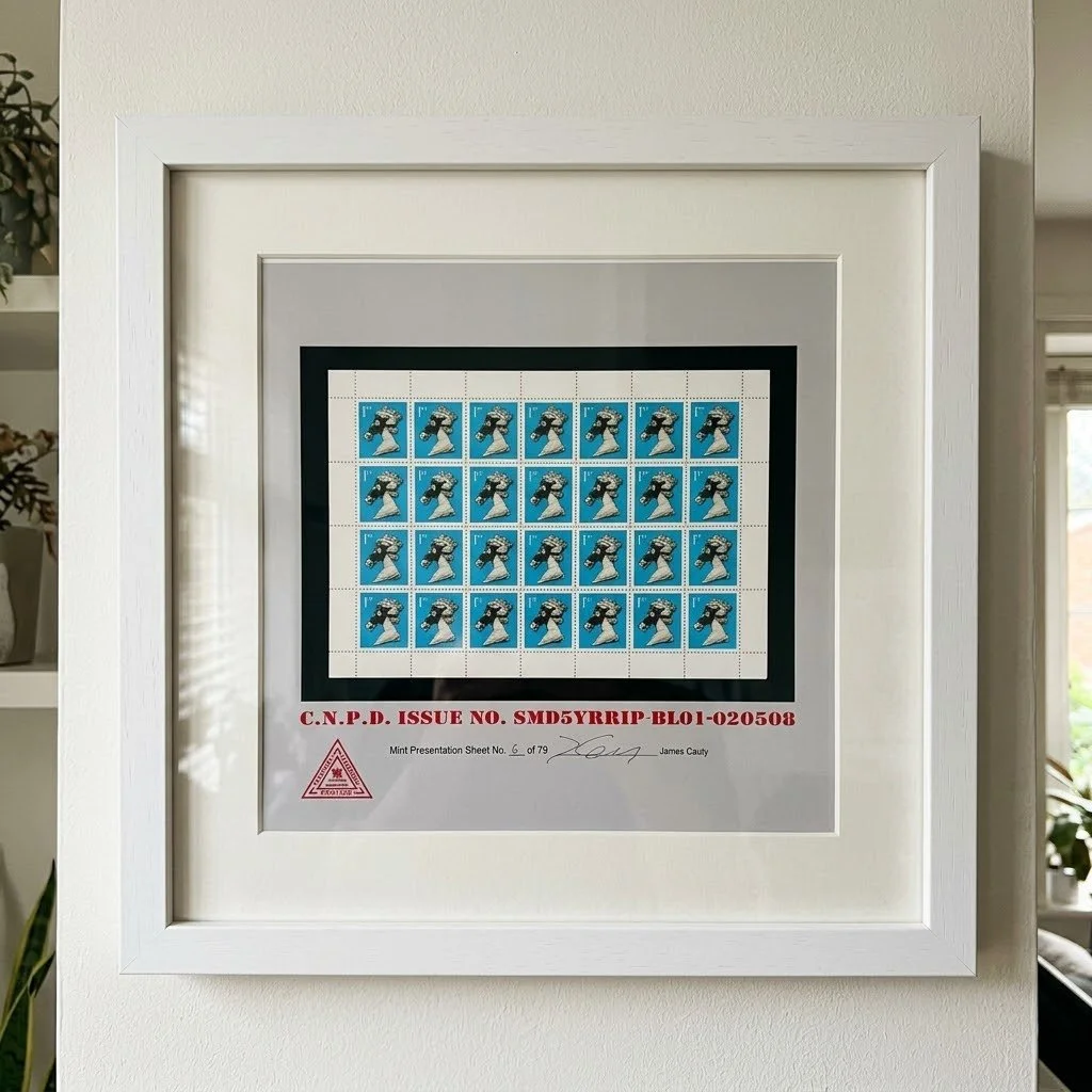 James Cauty Stamps of Mass Destruction