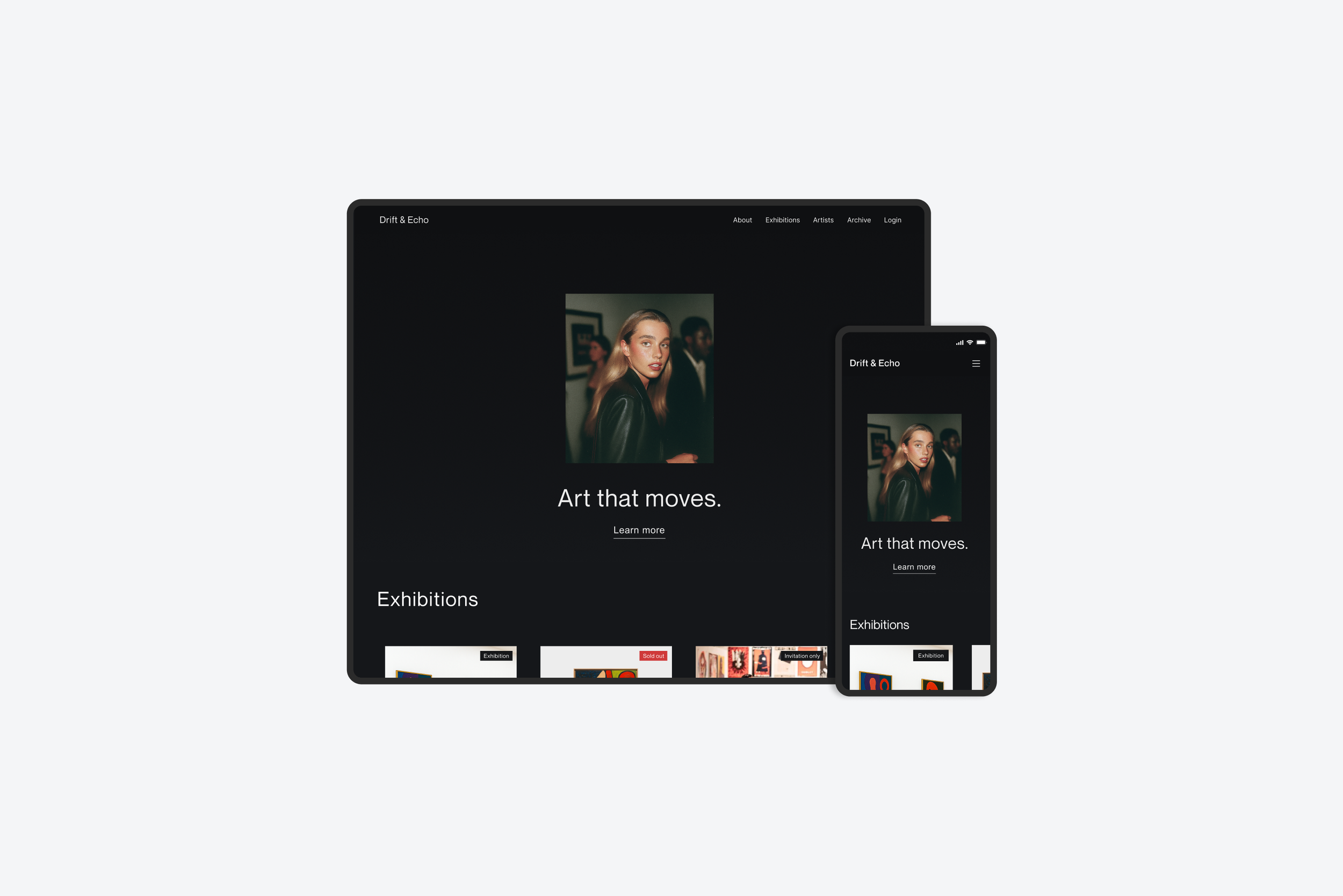 Drift & Echo Gallery Website