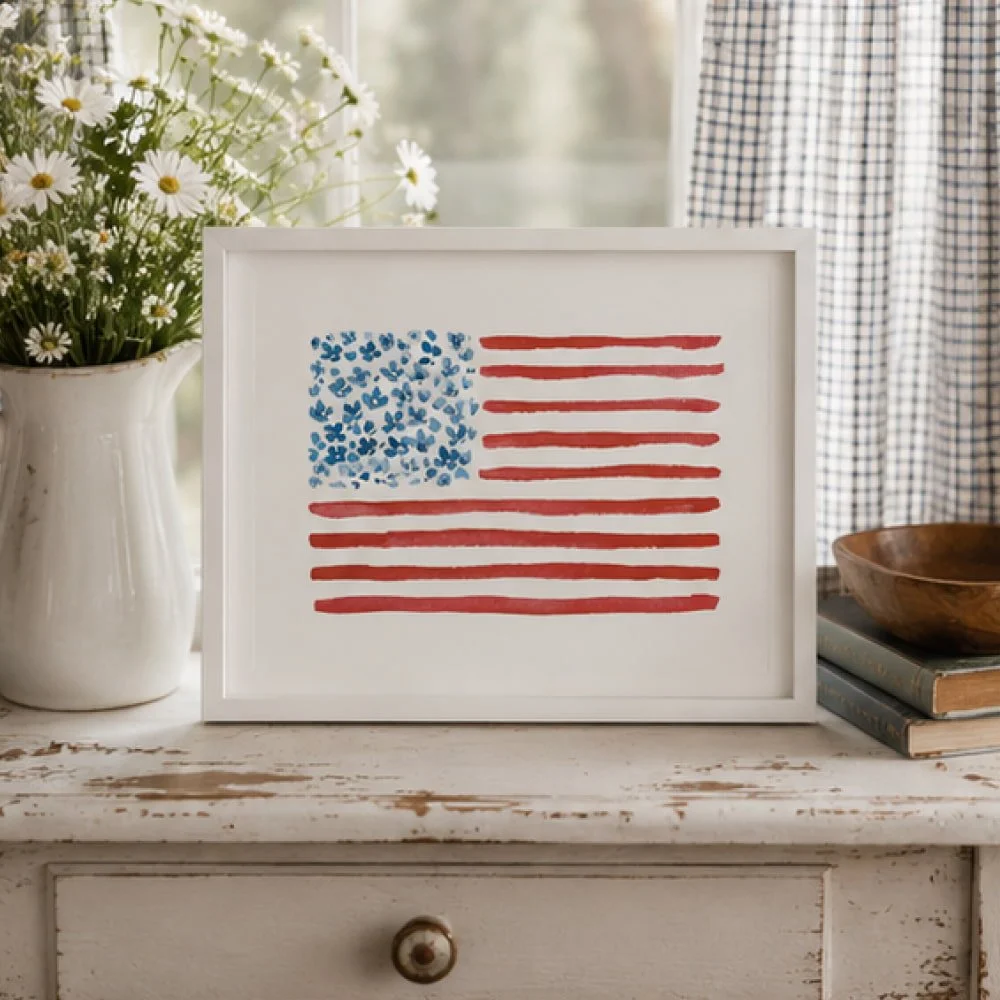 Floral American Flag Art Print 4-2.jpg