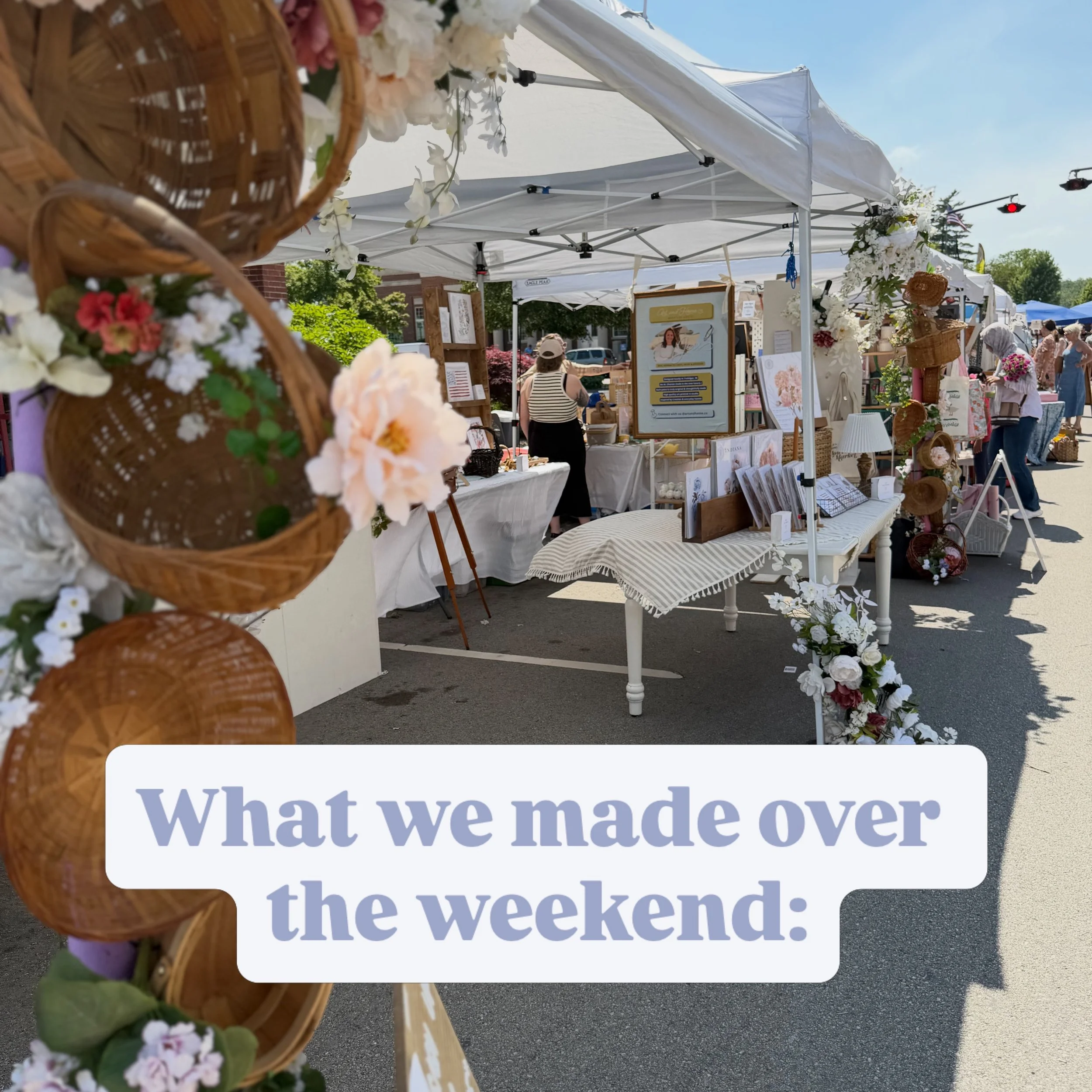 What we made at the busy &amp; beautiful @indianapeonyfestival