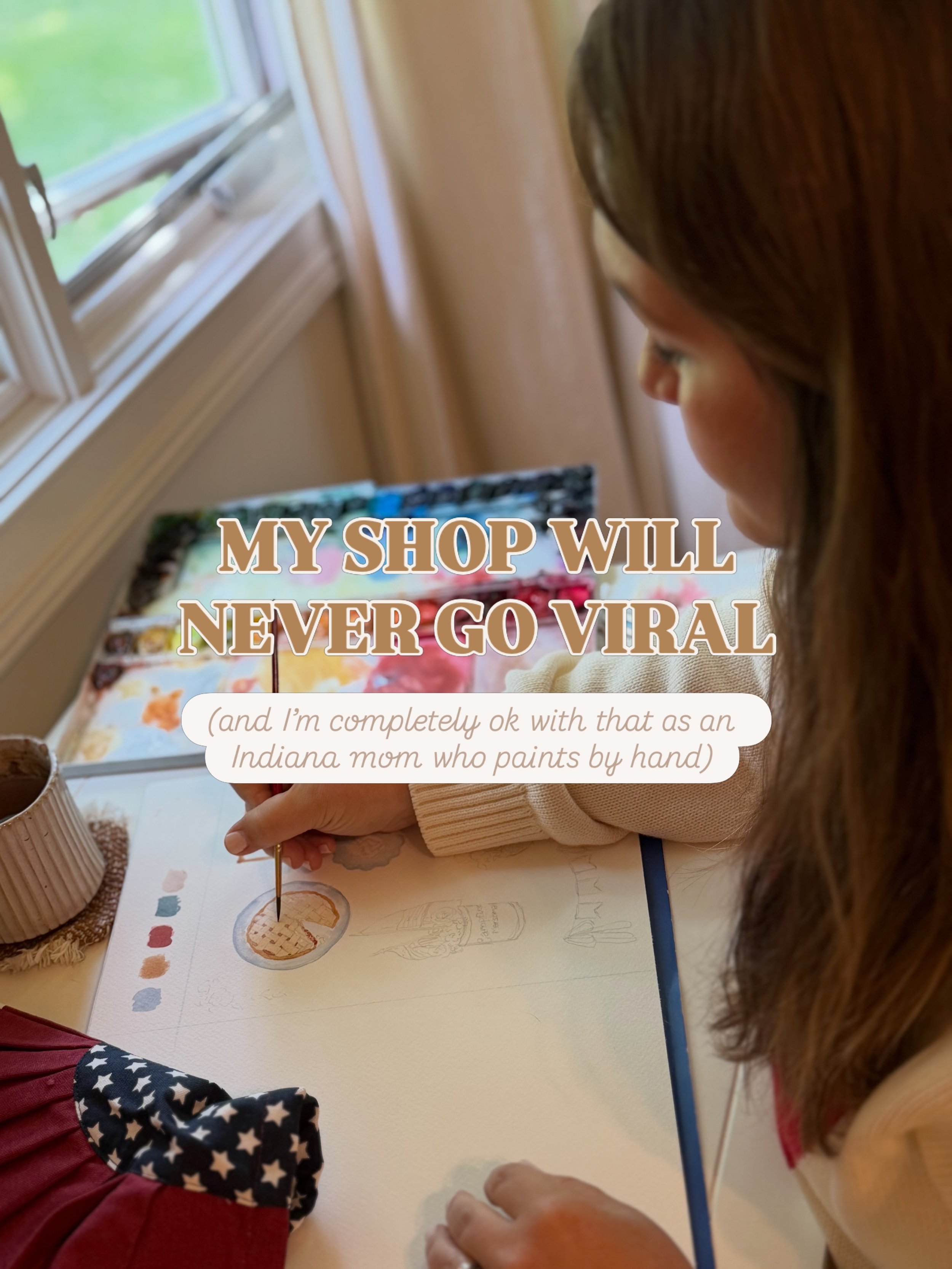 This is for the woman who is done buying things that are just fine.

I&rsquo;m Jess&mdash;a watercolor artist and maker working out of my Indiana studio. I make hand-painted art prints, tea towels, totes, and apparel for women who want their homes to