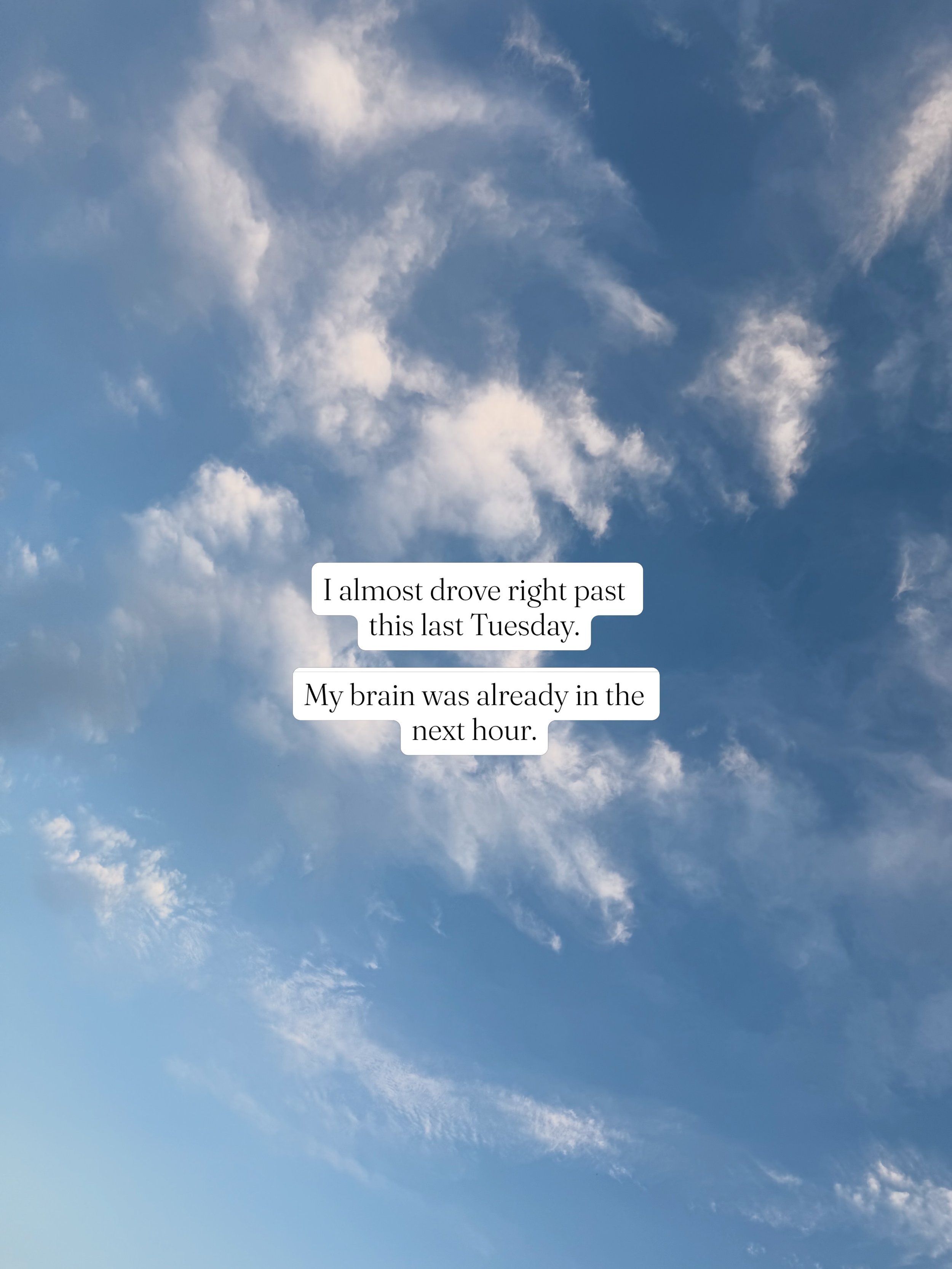 This summer has been full. Not bad full&mdash;just full.

I&rsquo;ve been sitting with the difference between busy and hurried. They&rsquo;re not the same thing. And knowing which one I&rsquo;m actually living in changes how I move through the day.

