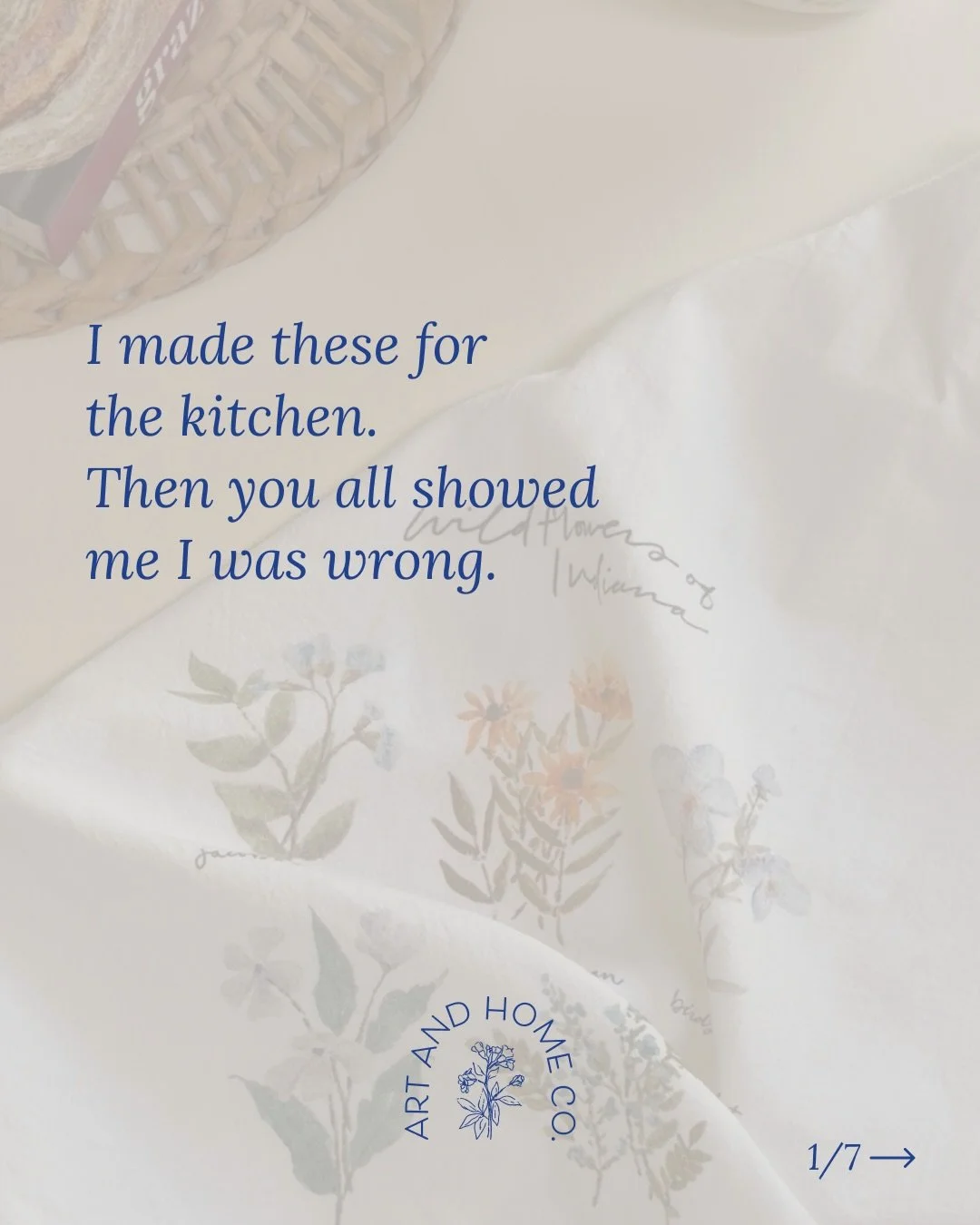 I made tea towels because I love a beautiful kitchen. That was the whole plan.

And then you all started doing things I did not expect.

Hanging them. Wrapping gifts in them instead of paper&mdash;which honestly is so much better than tissue paper. T