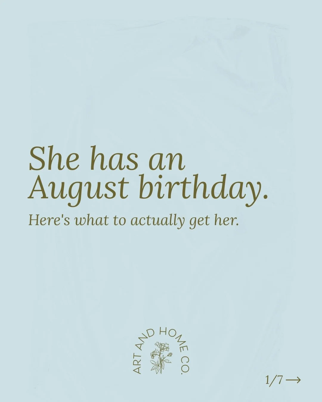 August birthdays have a way of sneaking up on people.

Not because you forgot the person&mdash;you didn&rsquo;t. It&rsquo;s that there&rsquo;s never quite enough space between &ldquo;her birthday is coming up&rdquo; and &ldquo;her birthday is this we