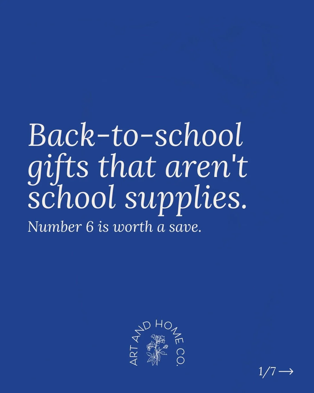 Back-to-school season sneaks up on you. You think you have time, and then suddenly it&rsquo;s the week of.

Save this for when you need a gift that actually means something&mdash;not something grabbed off an endcap.

Whether you&rsquo;re shopping for
