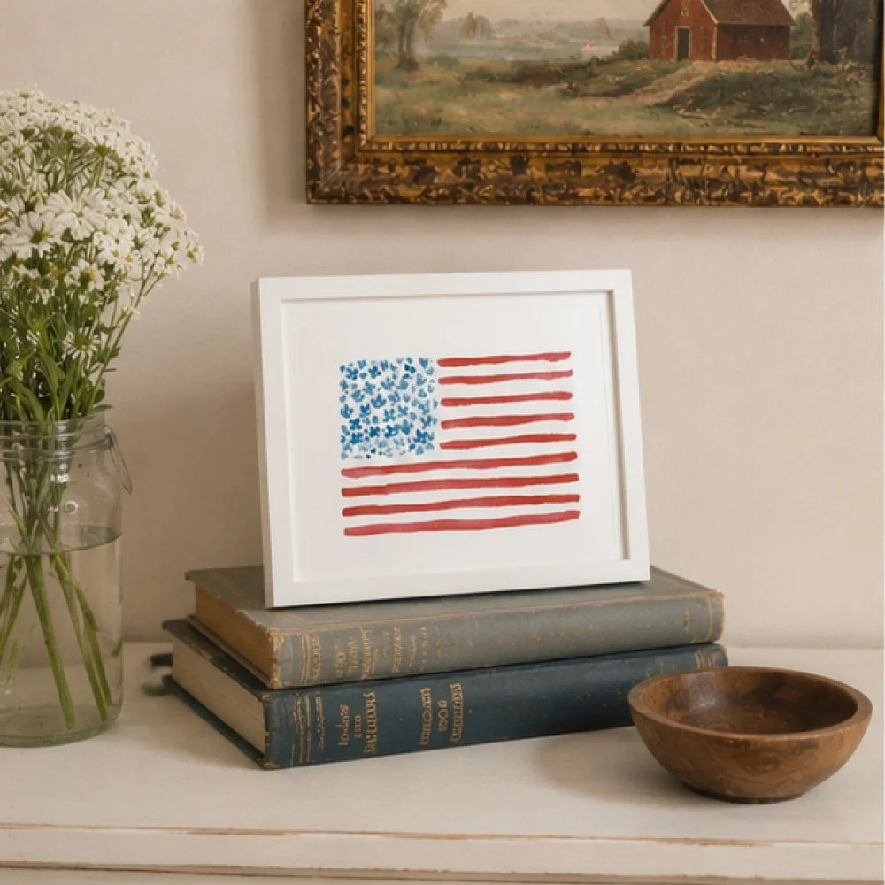 Floral American Flag Art Print 6.jpg