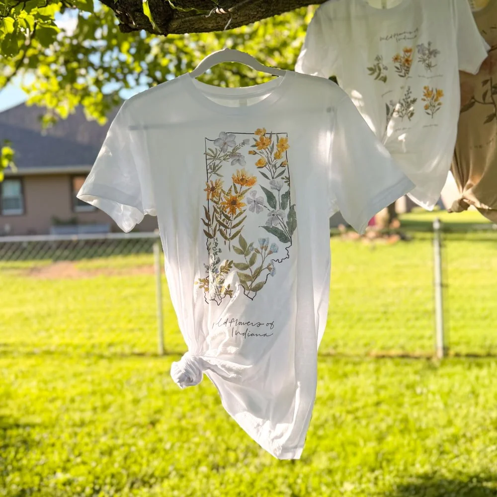 State of Indiana Wildflowers T-Shirt 2.jpg