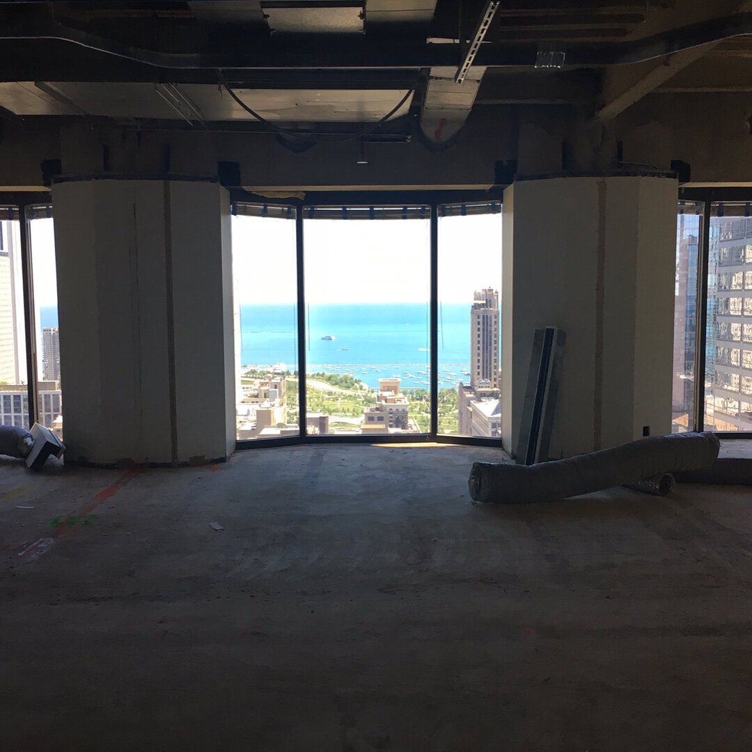 Week 1 - Demo complete. Space has good bones to work with and a fantastic view!