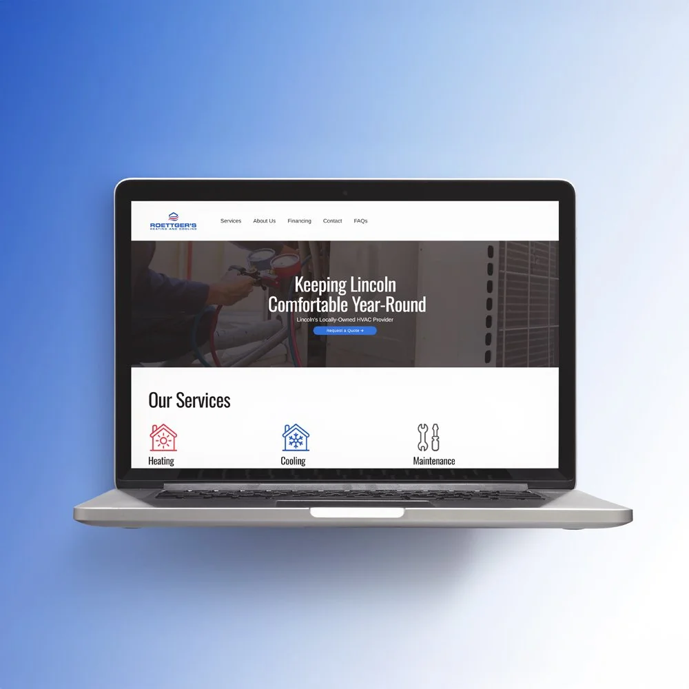 Web Design & Development - Roettger's Heating &  Cooling