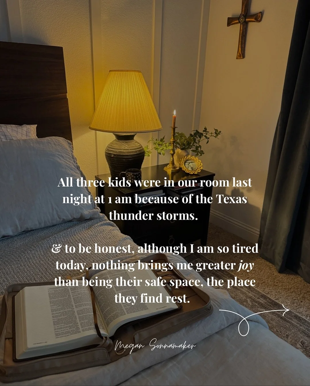 Thank you God, for trusting me to Shepard these hearts. To be their safe place. 🫶
-
Share this with a mom who feels tired, to remind her and encourage her to draw near to Him! 
-
#christianmomlife #christianencouragement