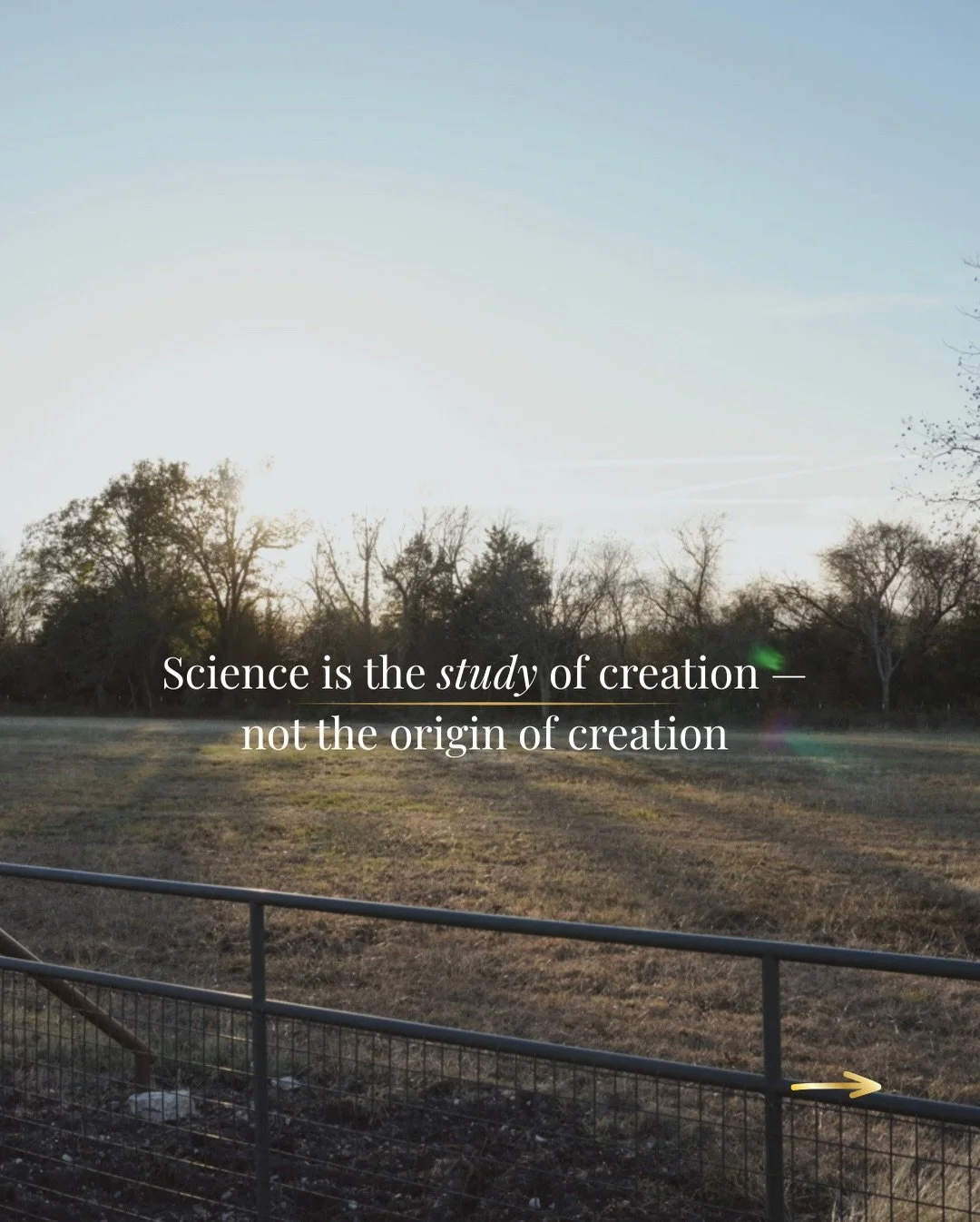 You can study every detail of creation and still miss the point:
it all exists to point back to the Creator.
&ldquo;For by Him all things were created&hellip; all things were created through Him and for Him.&rdquo; &mdash; Colossians 1:16
 &ldquo;All