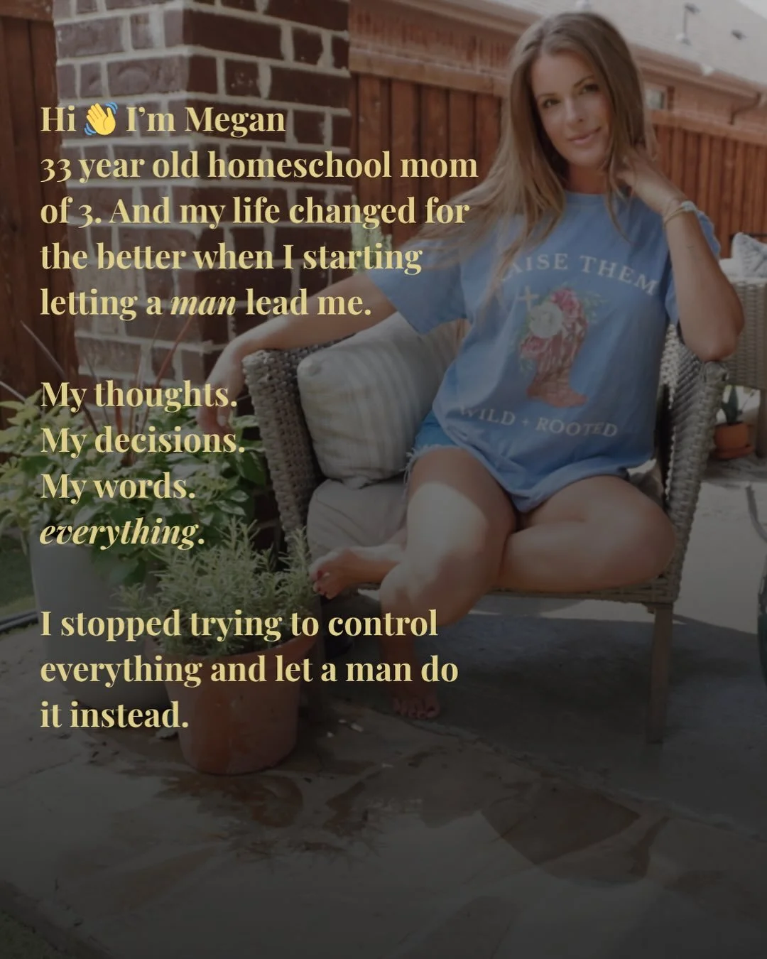 That&rsquo;s right ladies. Surrender 🫶 who else lets this man lead?? 
-
Let me tell you bout my Jesus!! 
-
Also&hellip; wait till they found out This Man says I am to submit to another man also 😂 Ephesians 5:22 wife 💕🙏