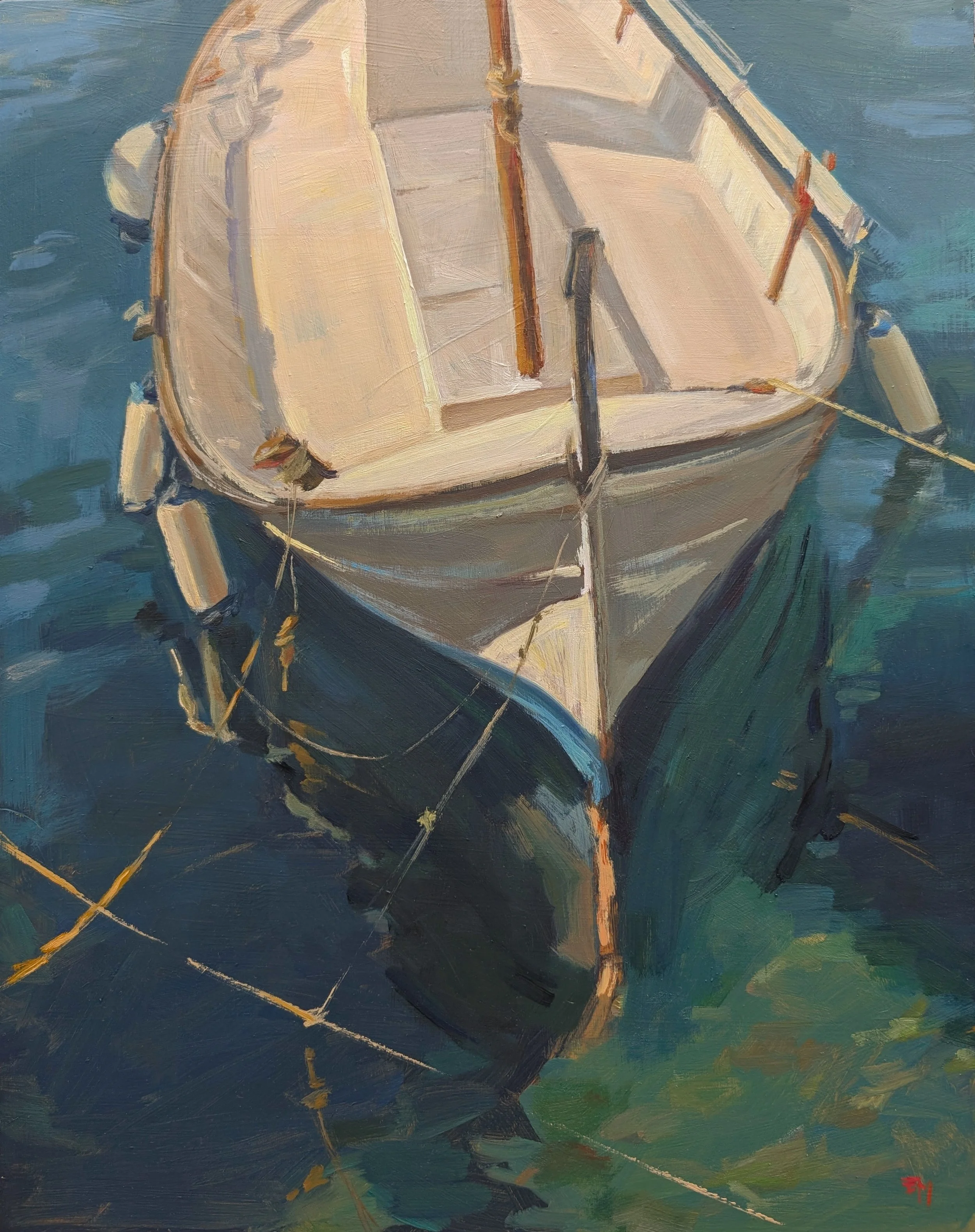 'Menorquin' - oil on board, 35x45cm