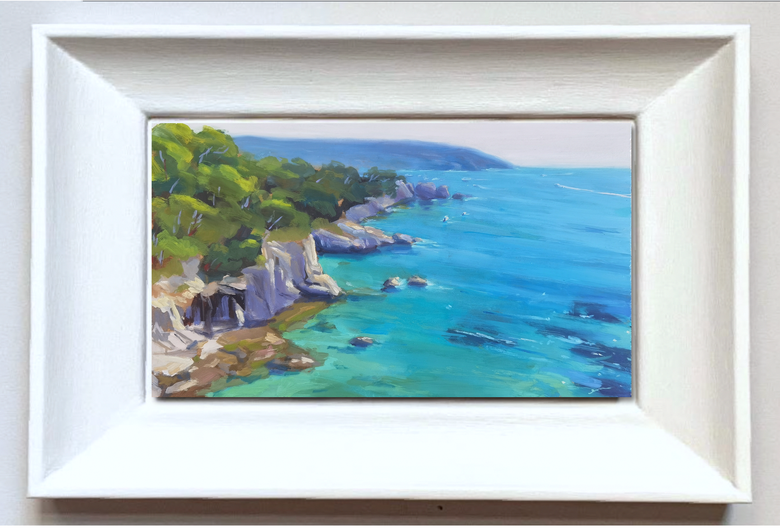 'An August Morning' - oil on board, framed