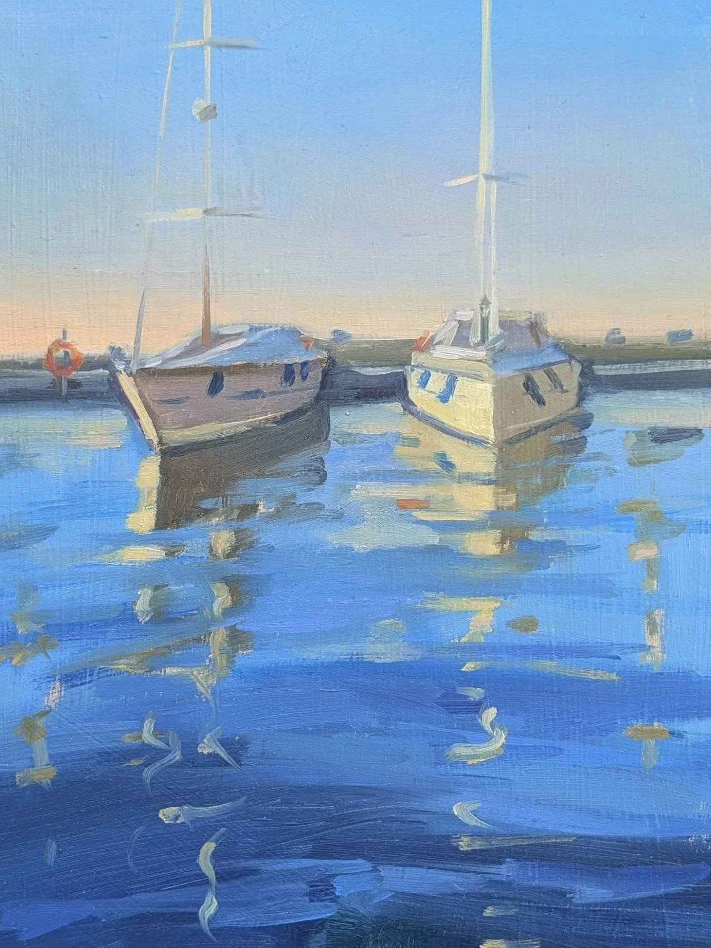This new oil painting, 'Evening Rest', is now hanging in the @artiologie_art SS26 Open House exhibition. 
If you're around Hampshire, check it out. There are gazillions of beautiful paintings by a host of talented artists. Catch it until 14th June.
.