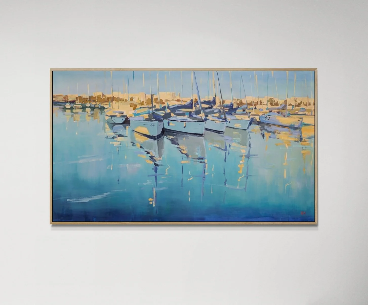 'Puerto azul' - oil on linen canvas