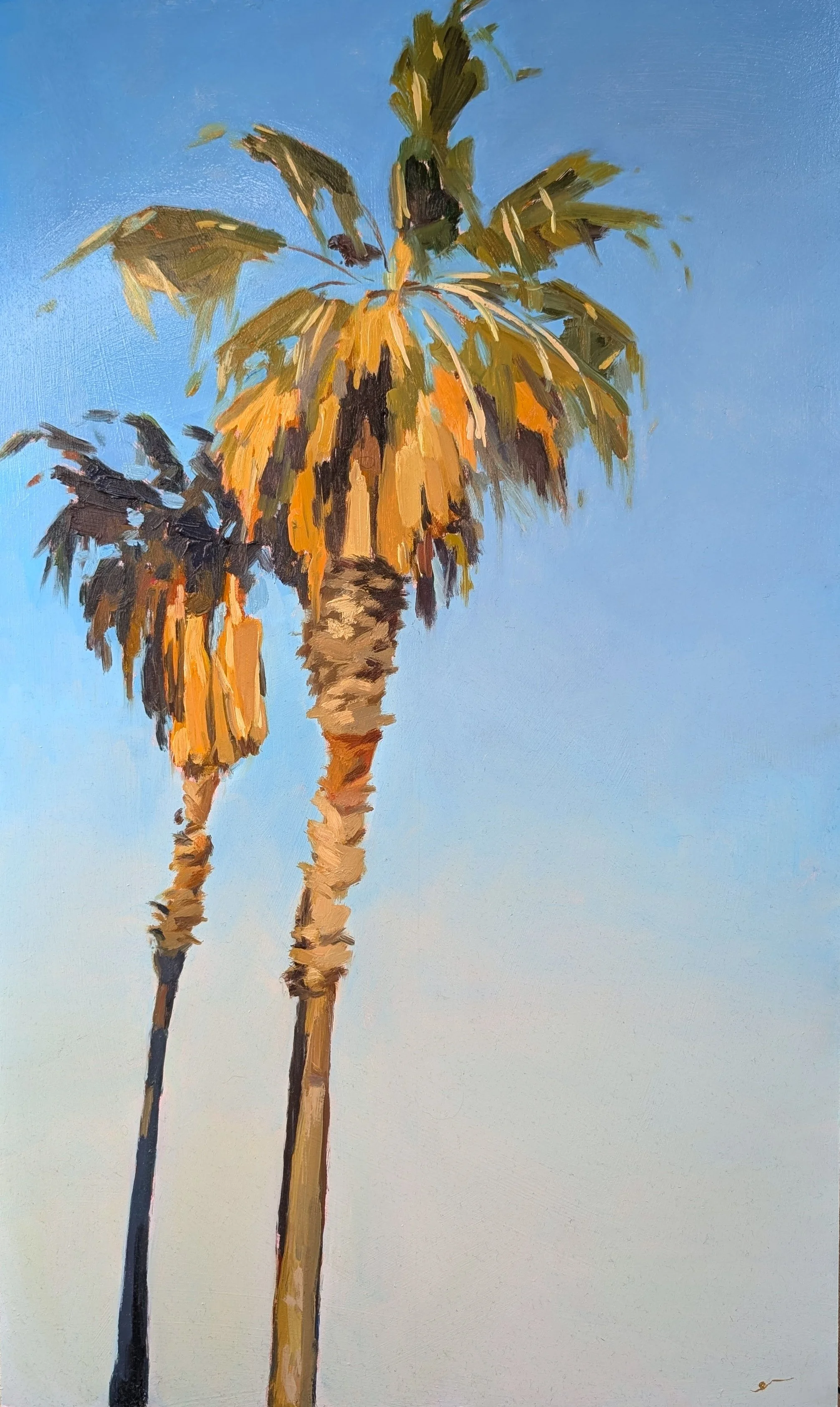 'Golden hour' - oil on board, 30x60cm - on exhibition
