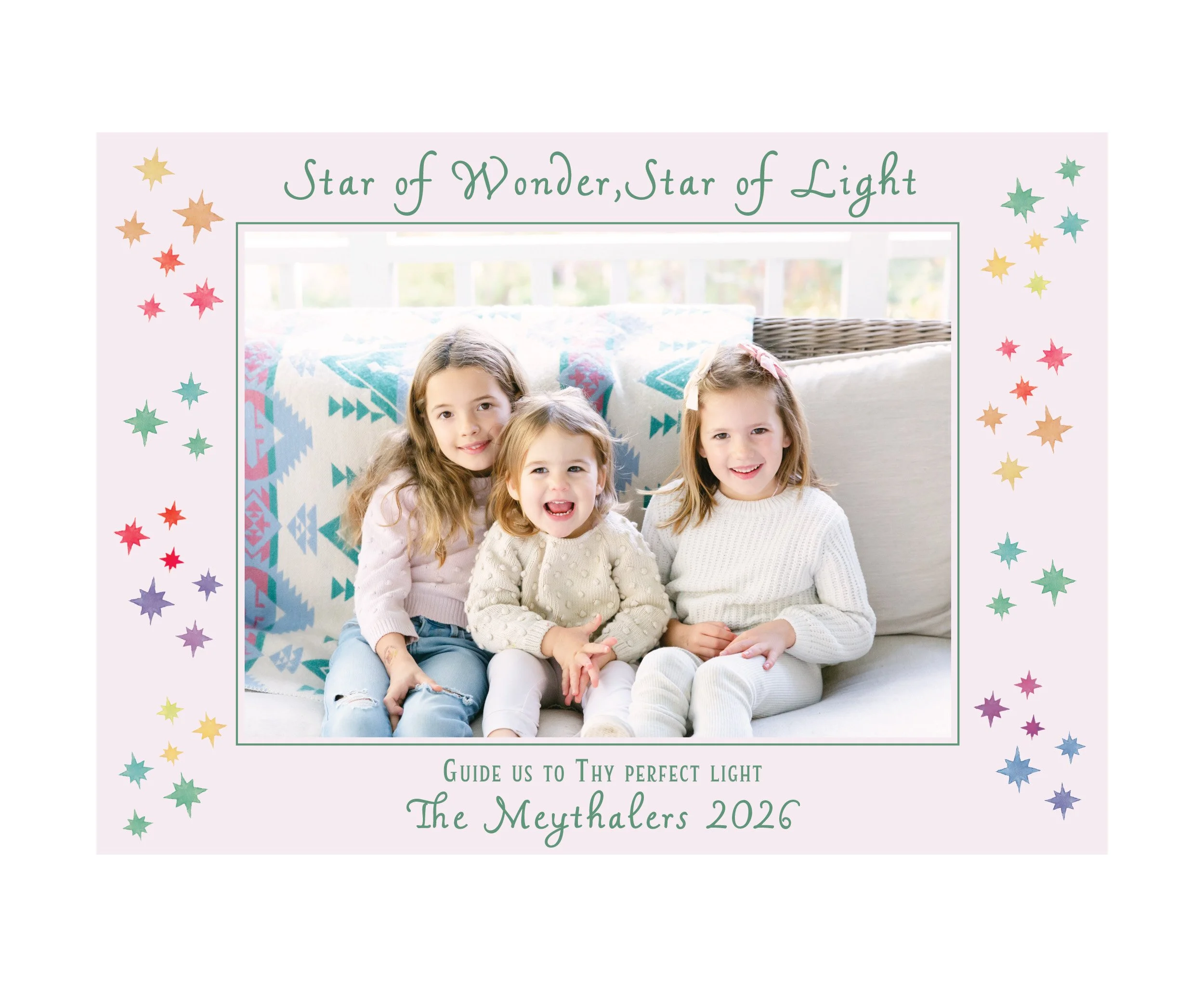 Starlight Christmas Photo Cards