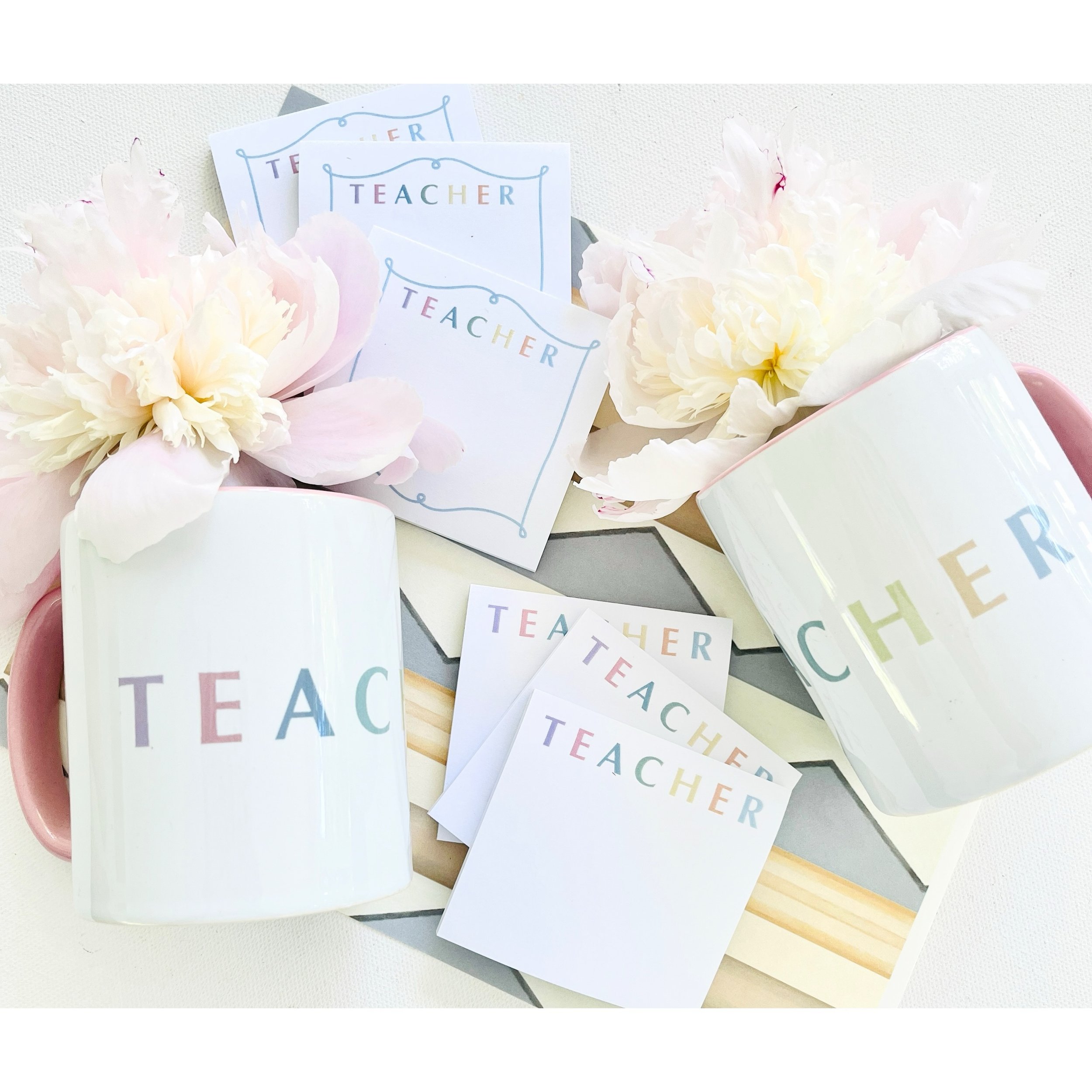 Shiny Happy Teacher Gifts 💛

A few notes on teacher gifts&hellip; 
There are a few more days to order custom notepads for May 31 delivery.
Sadly it&rsquo;s too late for Custom Notepads for May 24 delivery but still time for stationery, gift tags, et